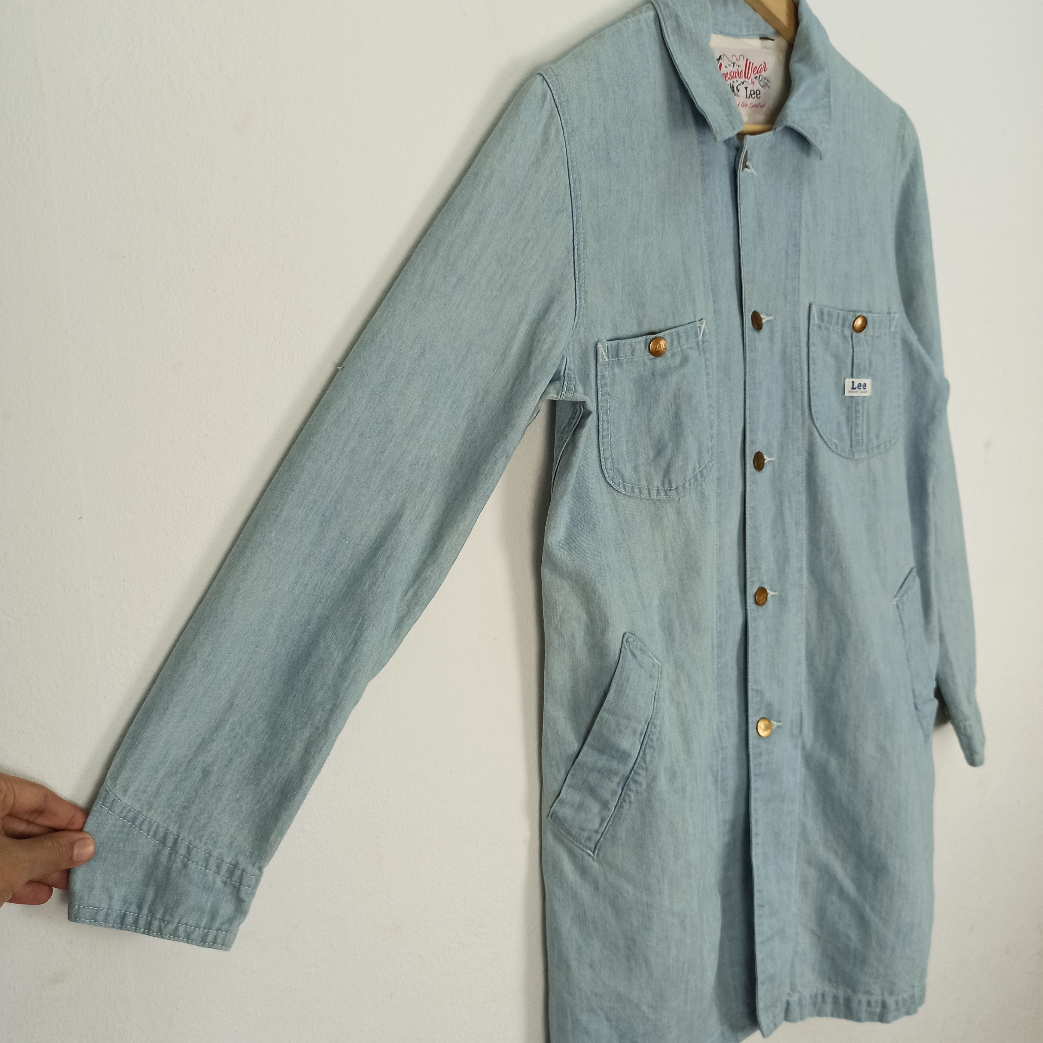 Lee VINTAGE LEE LEESURE WEAR LINEN BLEND COVERALL WORK JACKET Size US M / EU 48-50 / 2 - 4 Thumbnail