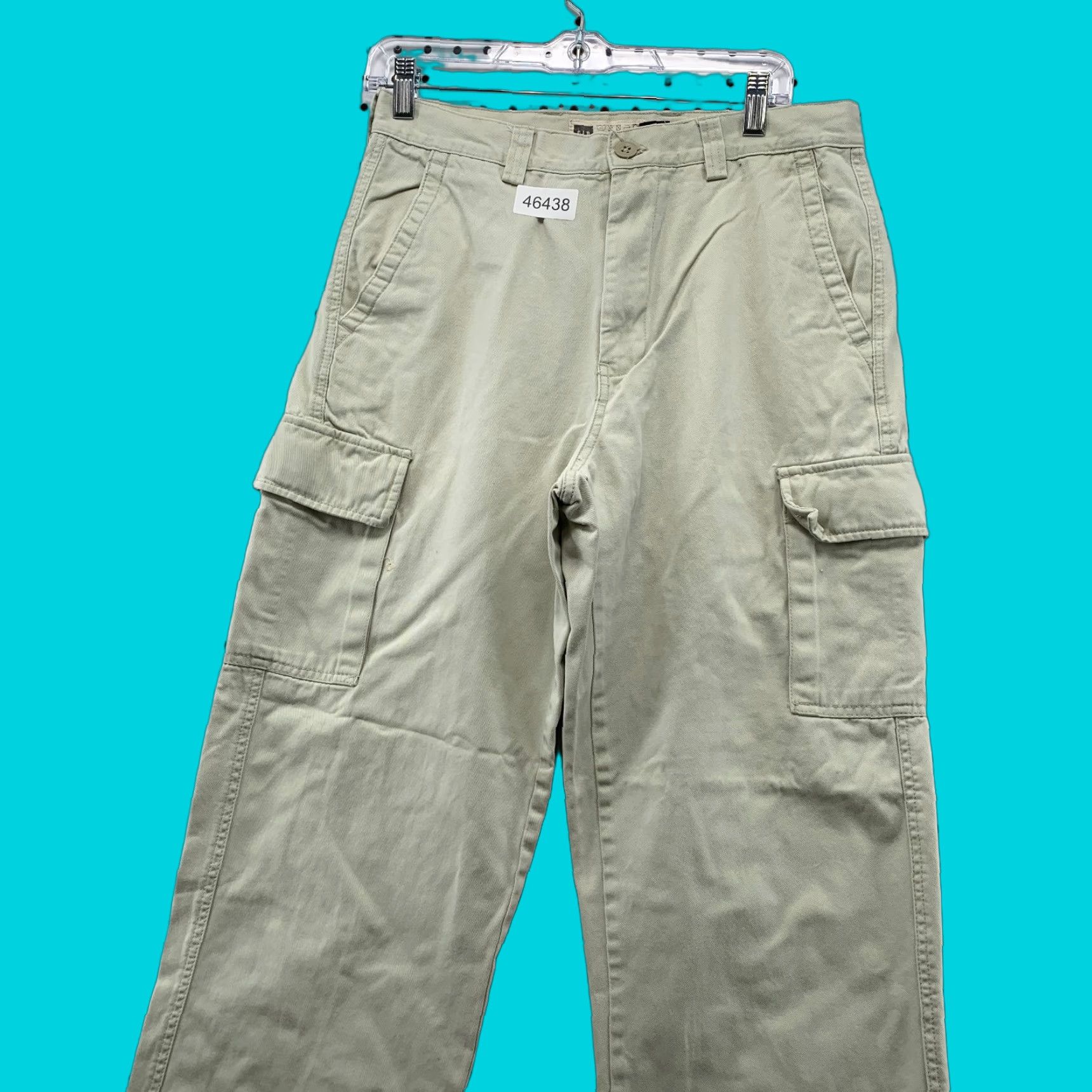 Gap VINTAGE Gap Cargo Pants Mens 30x28 Beige Baggy Y2K Skater Punk Mall 1969 30x28 Cargo Pants Womens Mens Girls Size US 30 / EU 46 - 1 Thumbnail