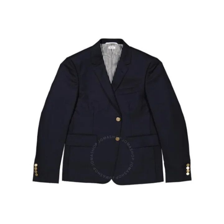 Thom Browne Thom Browne Navy Long Sleeve Blazer 0079 Size US S / EU 44-46 / 1 - 1 Thumbnail