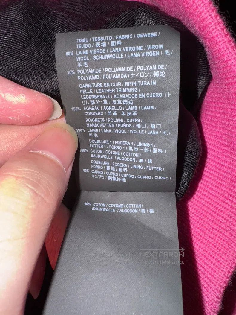 Saint Laurent Paris Saint Laurent Paris Leather patched pink and white basebal Size US S / EU 44-46 / 1 - 6 Thumbnail