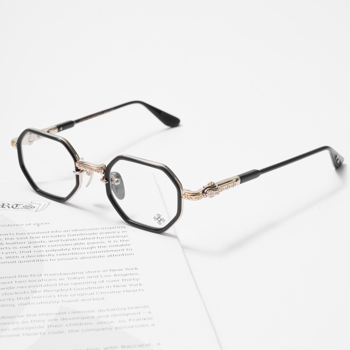 Chrome Hearts CHROME HEARTS TATTERS CLASSIC BROWN - GOLD PLATED GLASSES Size ONE SIZE - 2 Thumbnail