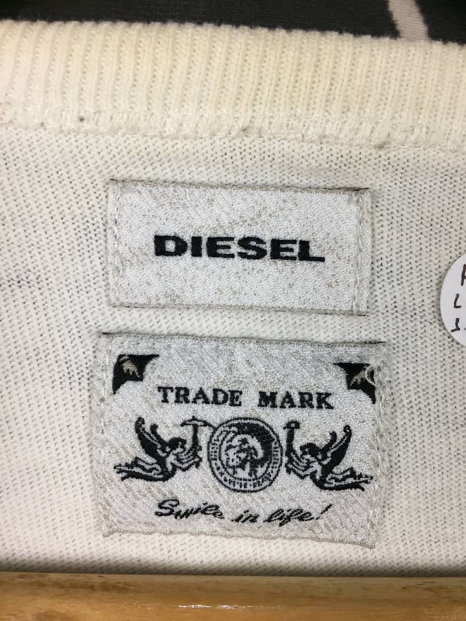Diesel Diesel Proud And Free Breton Nautical Stripe Long Sleeve Tee Size US M / EU 48-50 / 2 - 15 Thumbnail