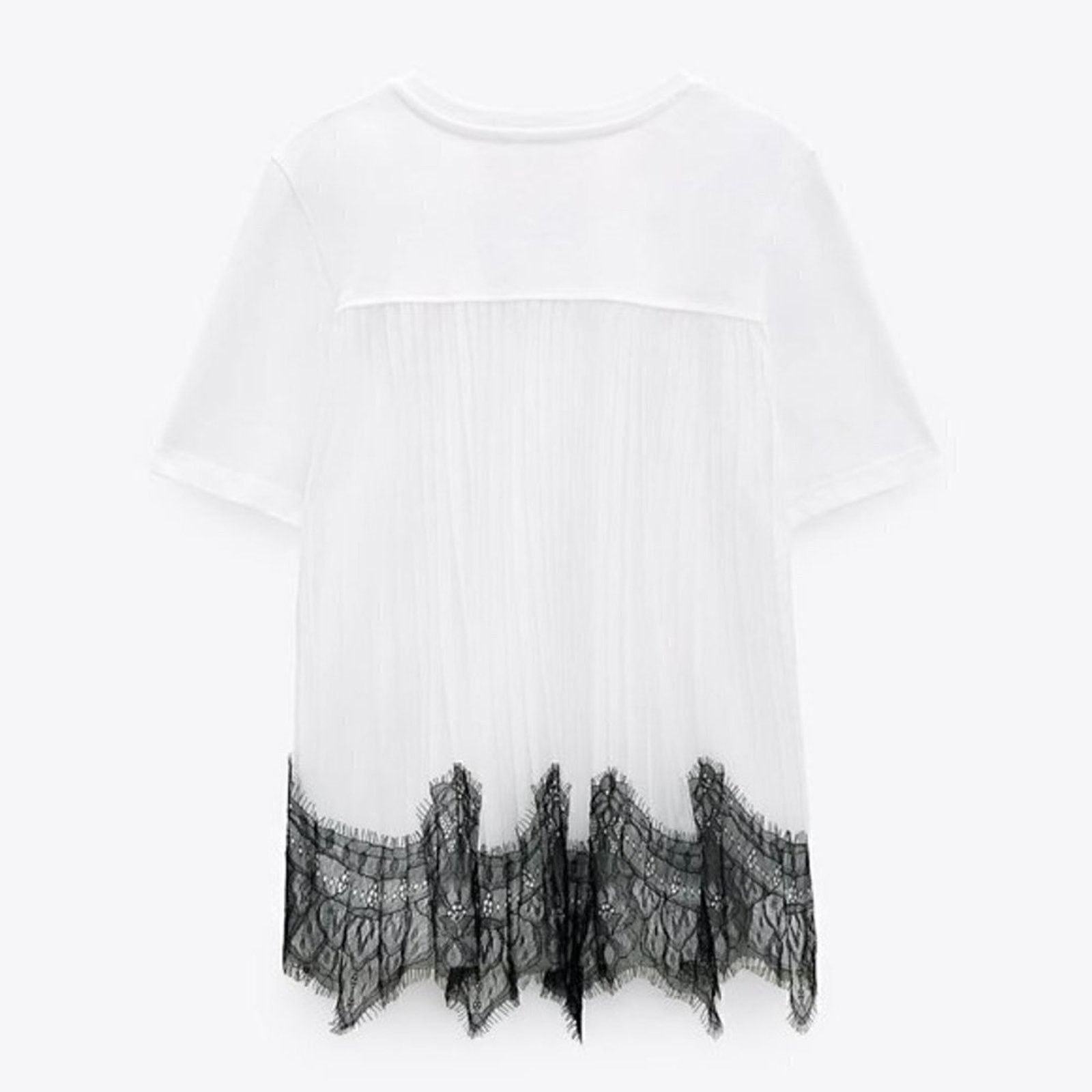Zara ZARA Shirt with Pleated Back NWT Size S / US 4 / IT 40 - 8 Thumbnail