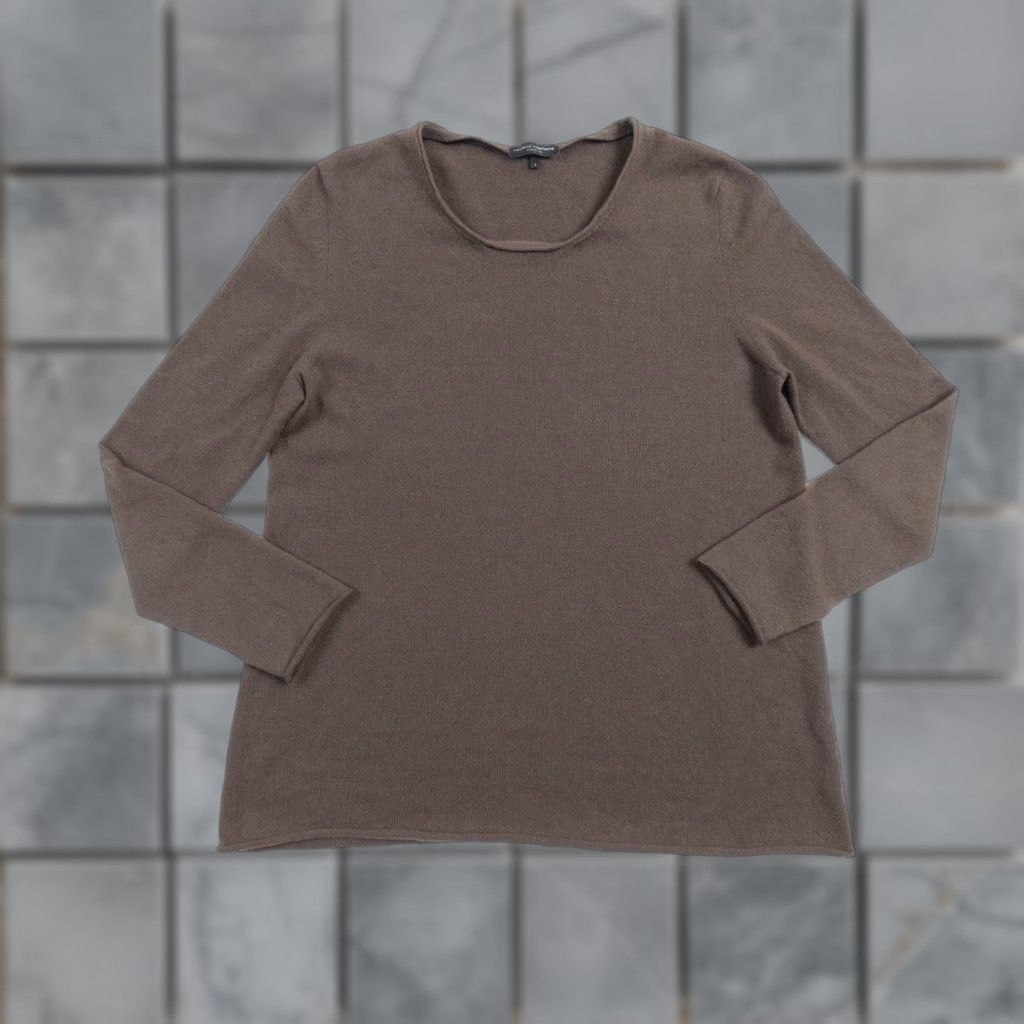 Vintage Manrico Cashmere Women's Sweater Small Brown Lightweight Pullover Knit Italy Size S / US 4 / IT 40 - 1 Thumbnail