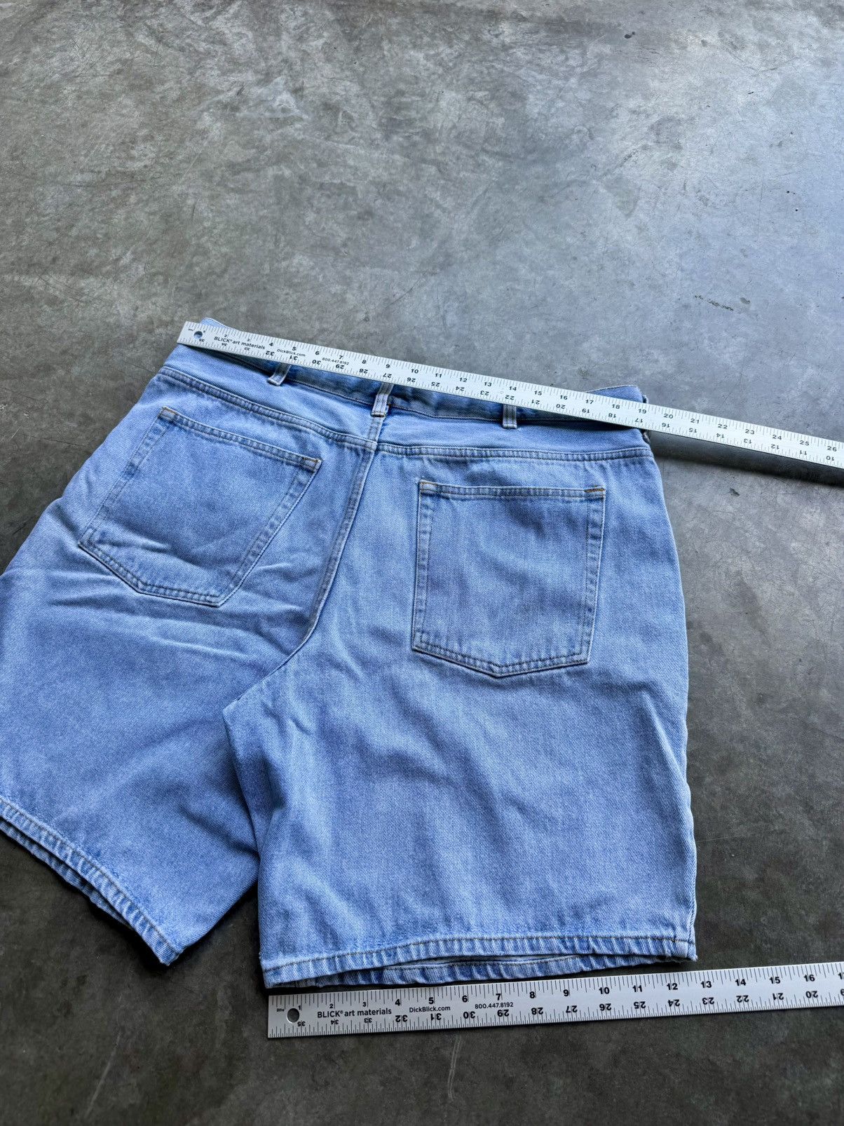 Basic Editions Vintage 90’s/00’s Basic Editions Light Wash Faded Jorts Size US 38 / EU 54 - 5 Thumbnail