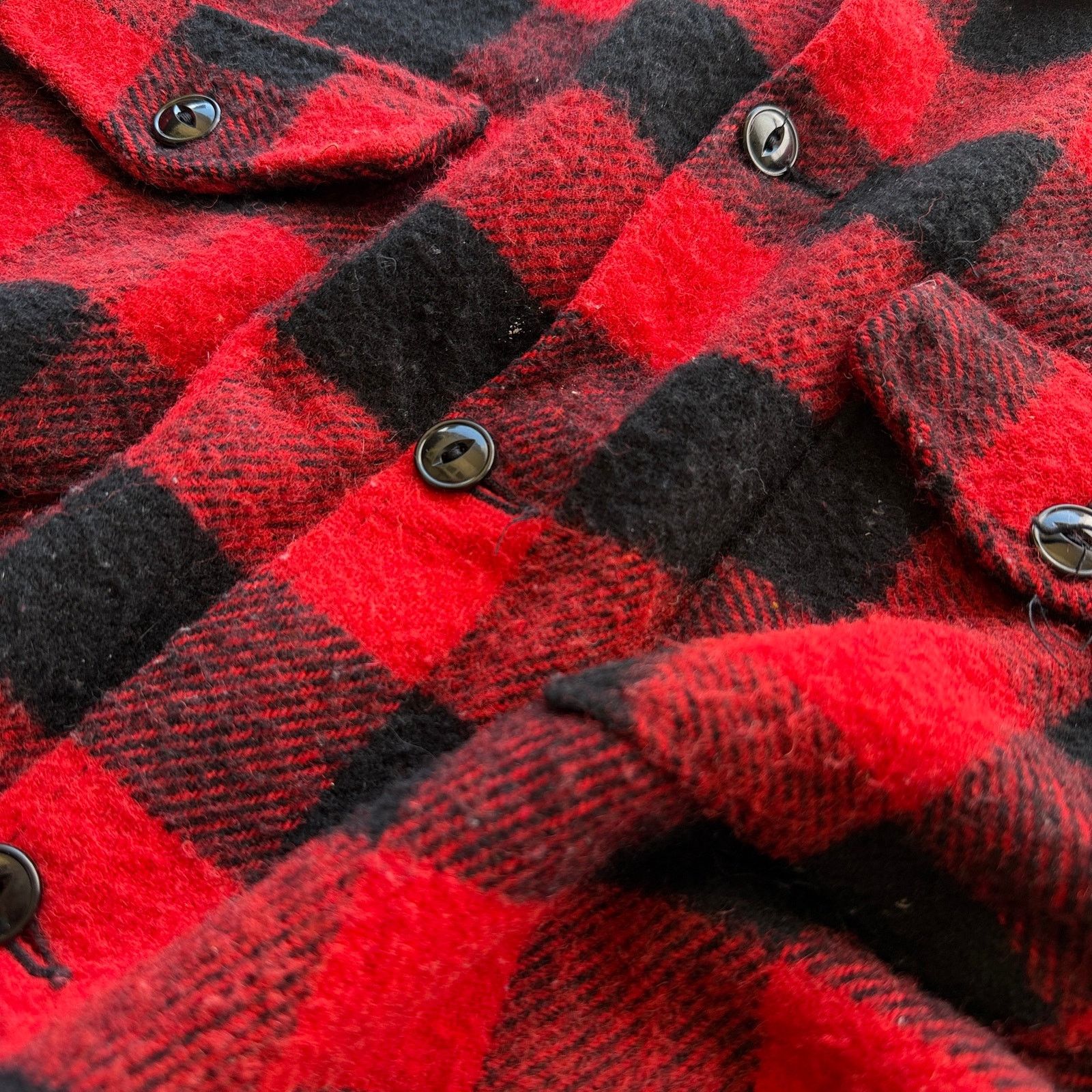 Other 70s Big Bill Buffalo Plaid Wool Blend Cruiser Work Jacket Size US XL / EU 56 / 4 - 3 Thumbnail