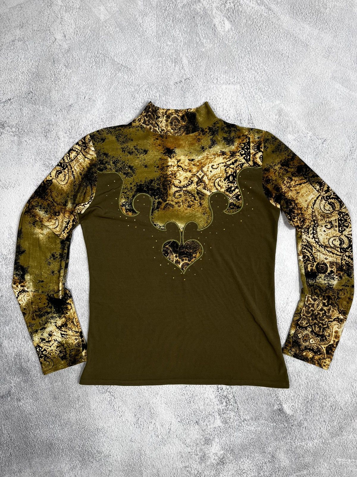 Vintage Vintage Y2K all over abstract viscose longsleeve size M Size M / US 6-8 / IT 42-44 - 2 Thumbnail