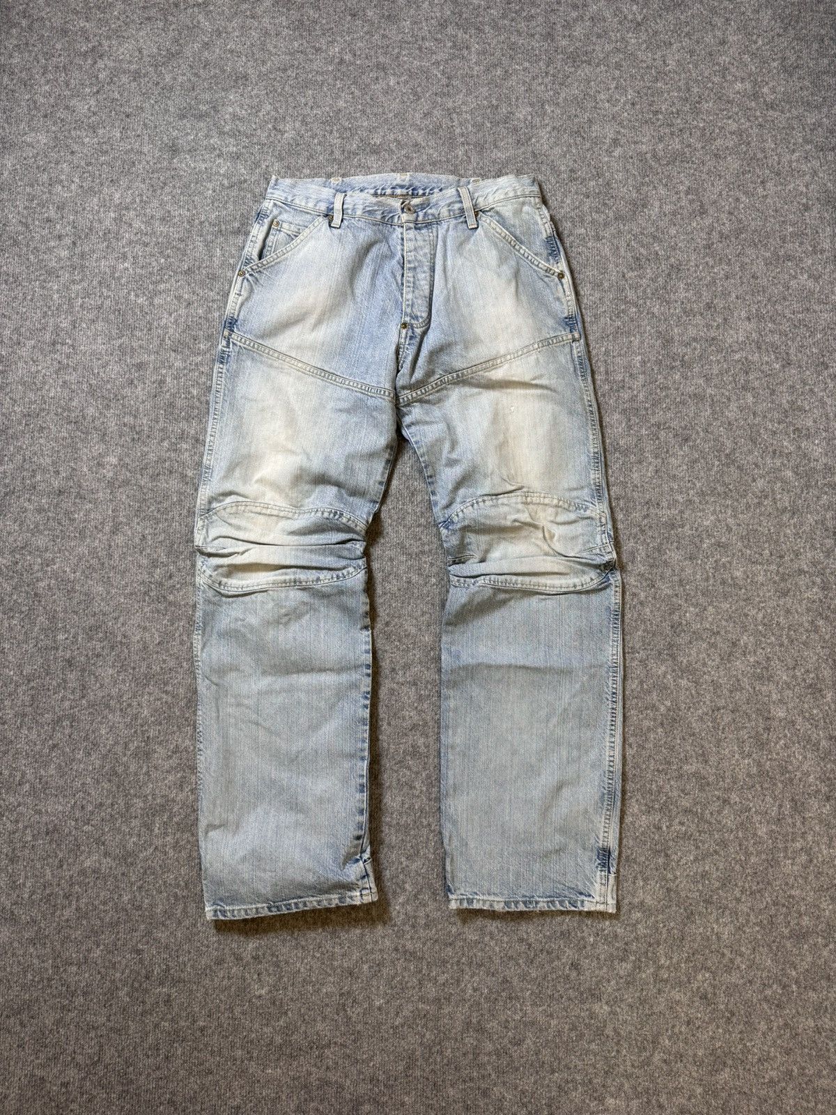 G-Star × Japanese Brand Vintage pants G Star Raw y2k denim washed baggy Japan style Size US 33 - 2 Thumbnail