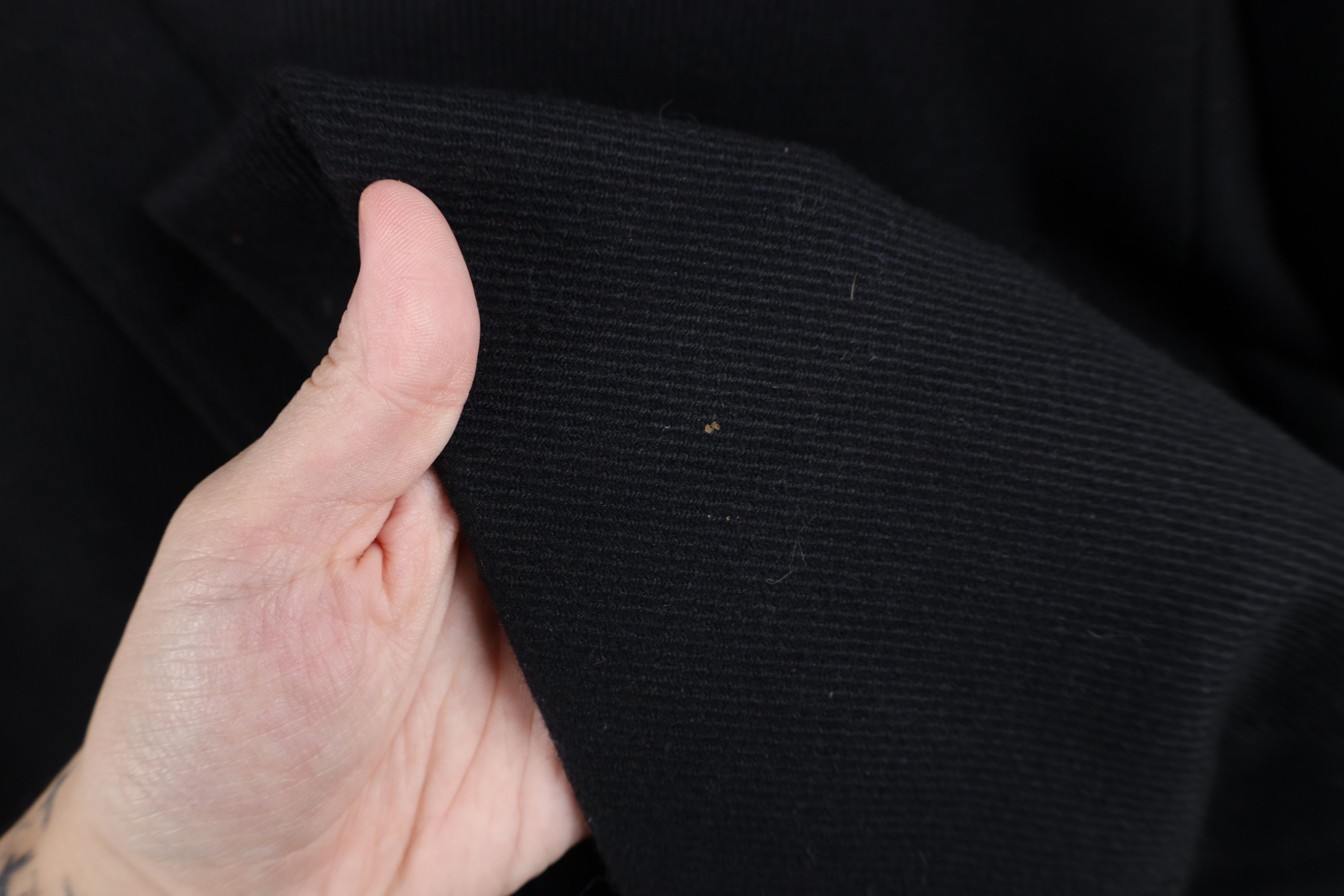 Cole Haan Cole Haan Ribbed Overcoat Jacket with Sweater Bib Black Size US L / EU 52-54 / 3 - 6 Thumbnail