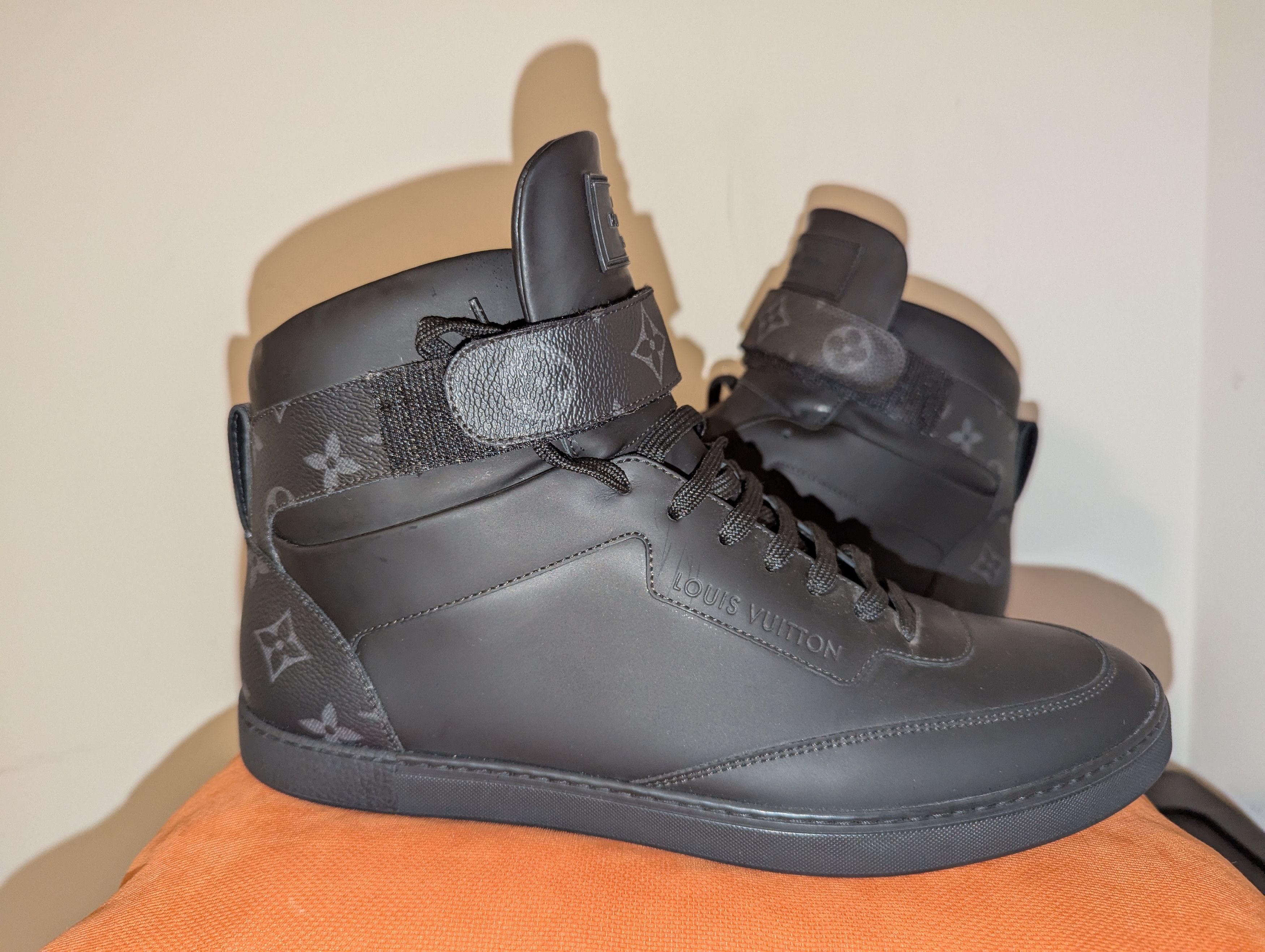 Louis Vuitton LOUIS VUITTON ECLIPSE RIVOLI HIGH TOP SNEAKER Size US 8.5 / EU 41-42 - 6 Thumbnail