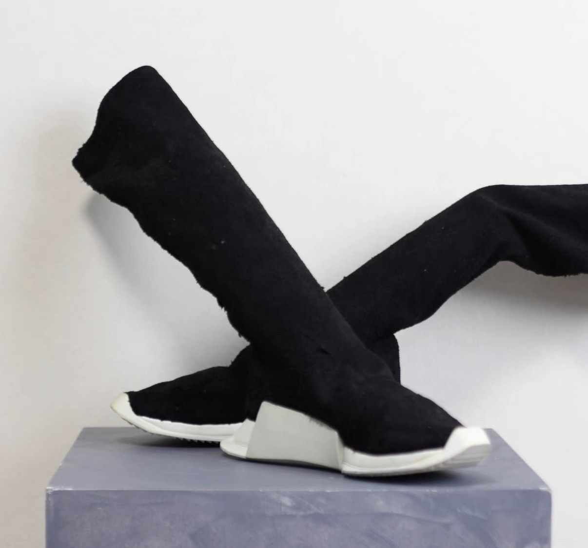 Rick Owens Rick Owens x Adidas Collaboration Suede Tank Boots Size US 7.5 / EU 40-41 - 3 Thumbnail