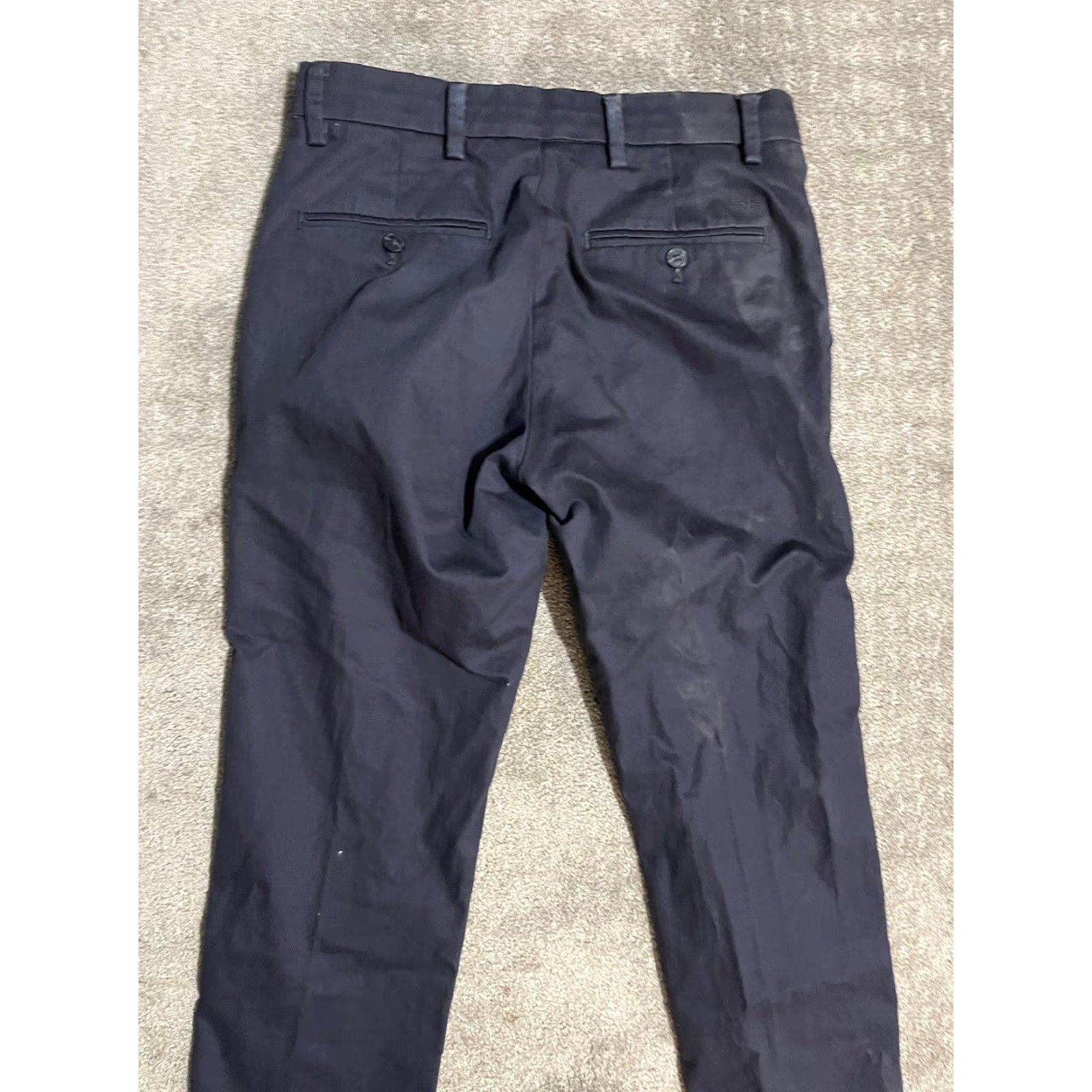 Dockers DOCKERS Signature Khakis Slim Fit Pants 30x32 Navy Blue Men's Size US 30 / EU 46 - 4 Thumbnail