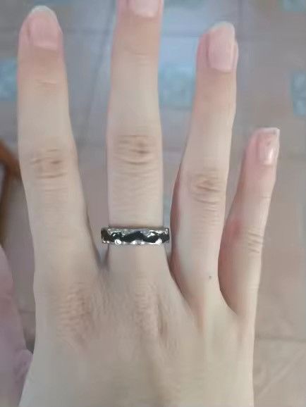 Japanese Brand × Vintage Kpop Goth Punk Vintage Double Oil Drip Open Rings for Women Size ONE SIZE - 4 Thumbnail