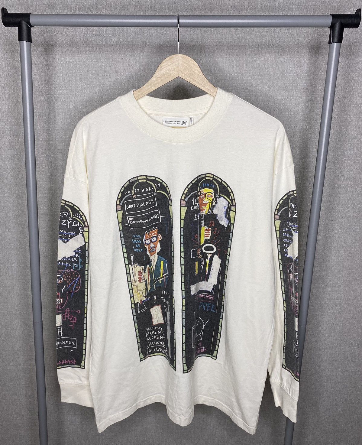 H&M × Jean-Michel Basquiat × Who Decides War Who Decides War H&M Jean Michael Basquiat Long Sleeve Sz XL Size US XL / EU 56 / 4 - 7 Thumbnail