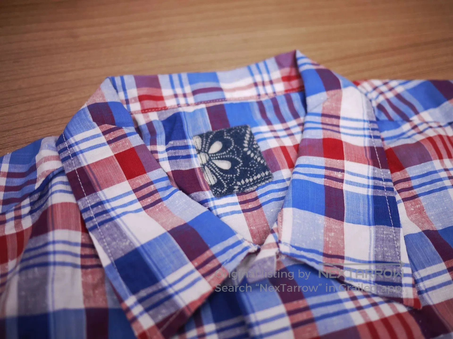 Visvim VISVIM ICT Rust Belt Shirt Blue Check. Size US XXL / EU 58 / 5 - 4 Thumbnail