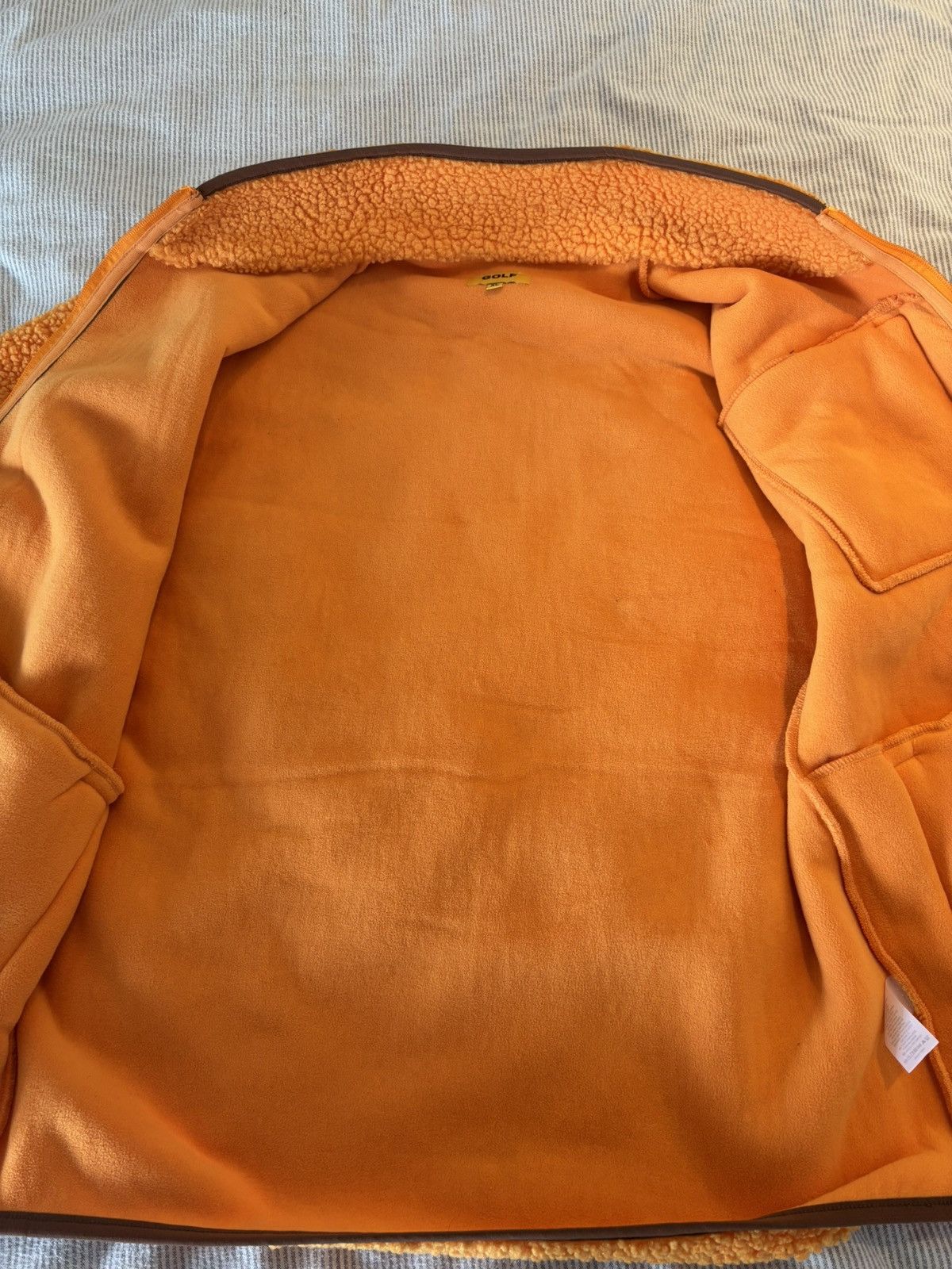 Golf Wang Golf Wang Warm Sherpa Fleece Yellow/Orange Jacket Size US XL / EU 56 / 4 - 5 Thumbnail