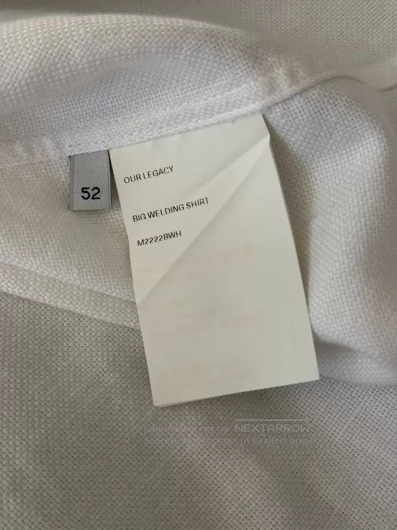 Our Legacy Our Legacy White Cotton Linen Loose Long Shirt Size US L / EU 52-54 / 3 - 6 Thumbnail
