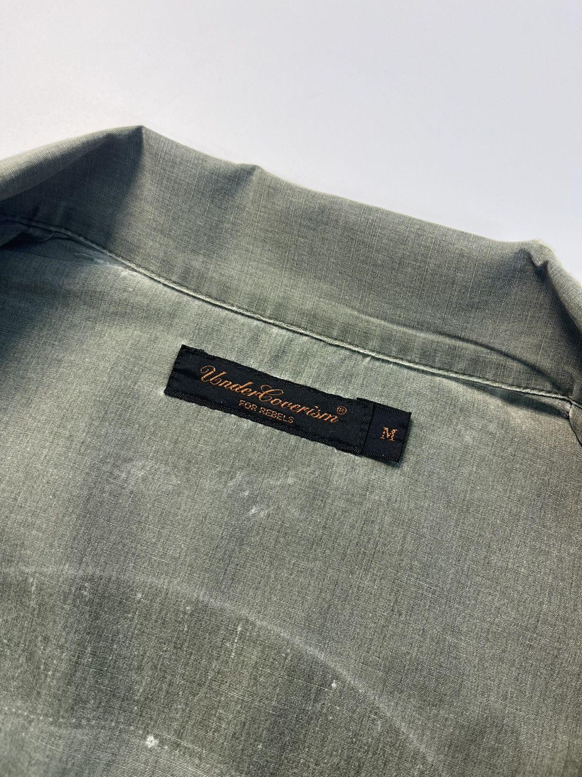 Undercover Undercover SS03 “SCAB” GIZ Motif Washed Shirt Size US M / EU 48-50 / 2 - 12 Thumbnail