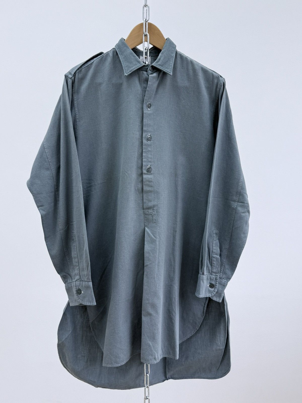 Vetra Vintage 1960s French Workwear Sanfor 1/4 Long Shirt Size US S / EU 44-46 / 1 - 2 Thumbnail