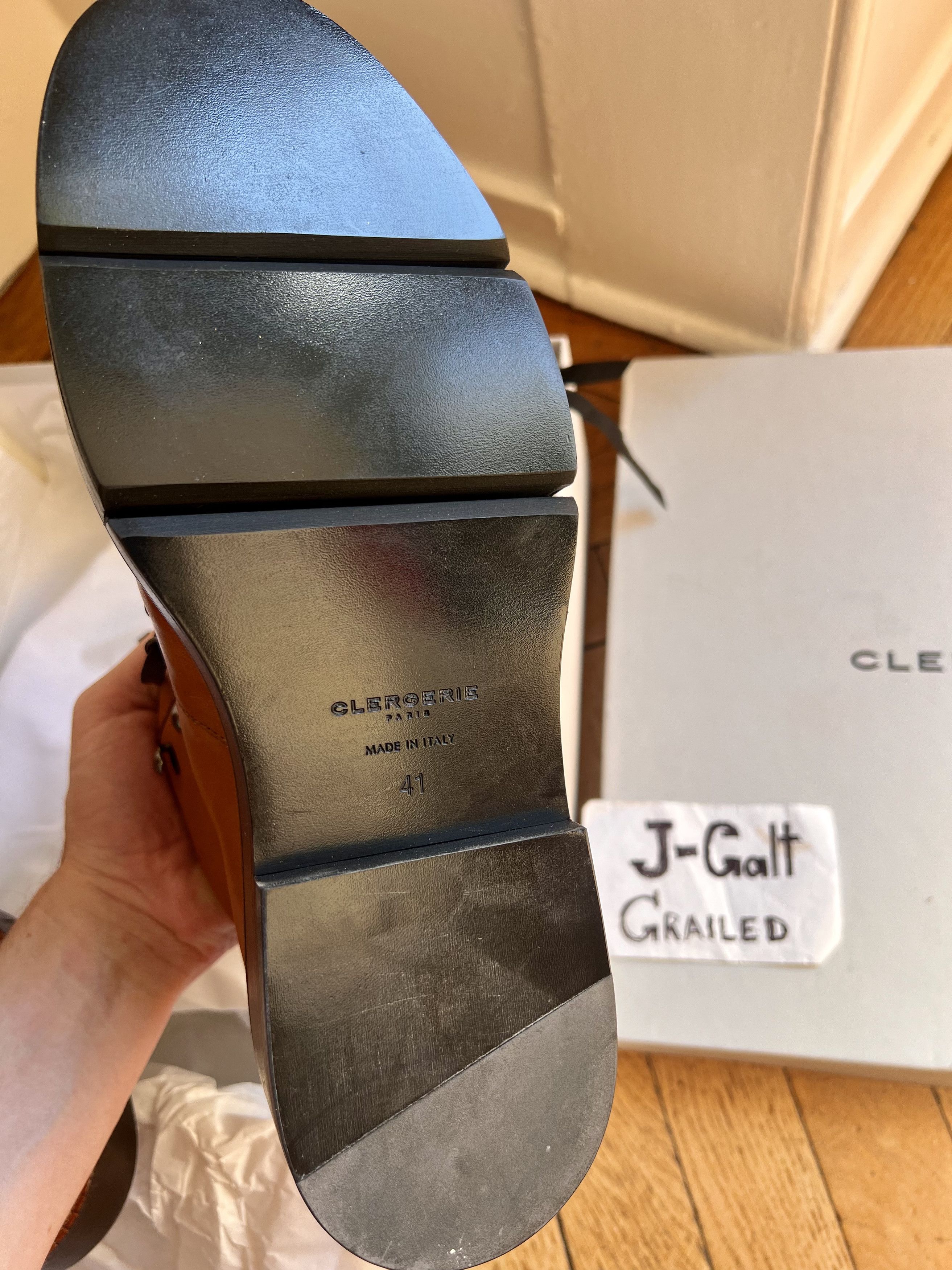 Designer × Saint Laurent Paris Clergerie Paris Callum Boot on Goodyear welt on PLATFORM Size US 8 / EU 41 - 12 Thumbnail