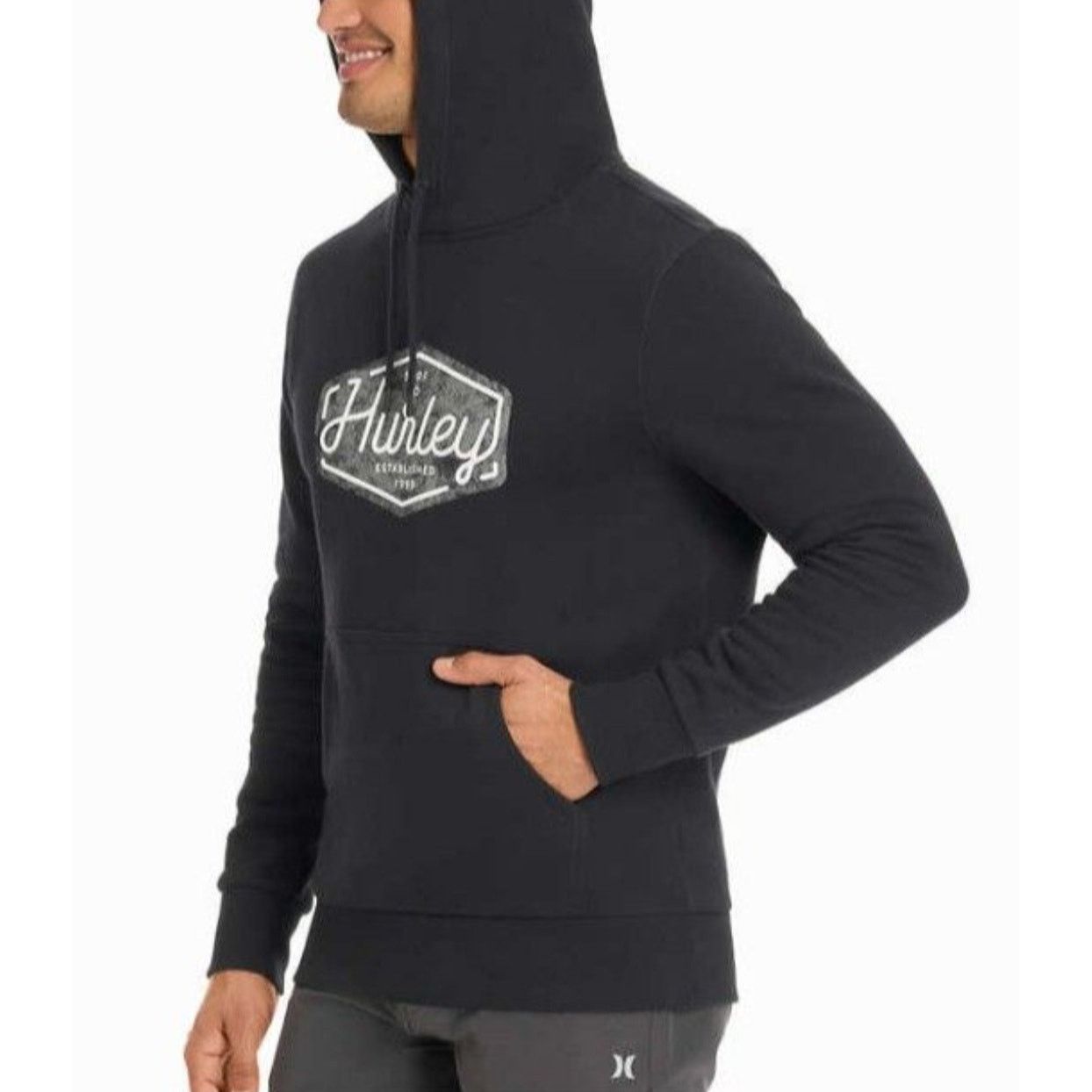 Hurley Men's Black Hurley Pullover Hoodie - Size Small Size US S / EU 44-46 / 1 - 2 Thumbnail
