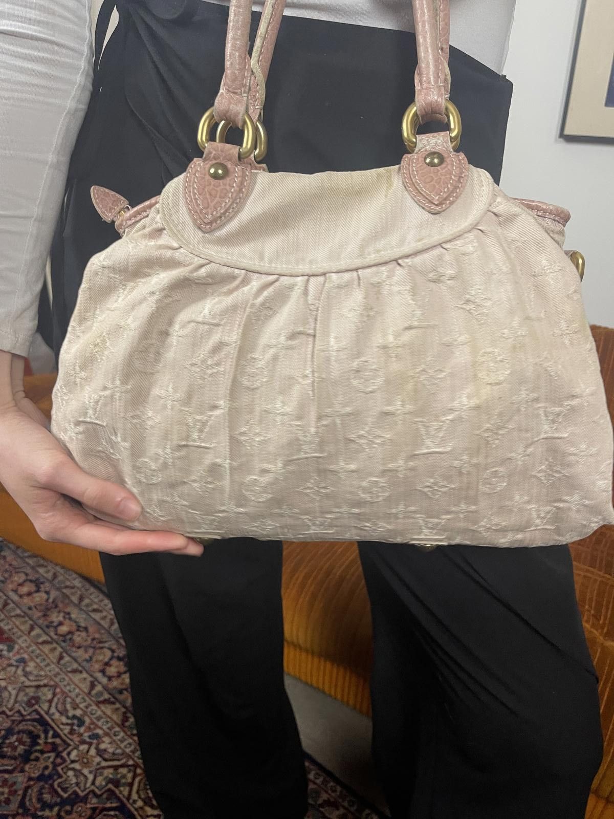 Louis Vuitton Louis Vuitton - Pink Denim Handbag Size ONE SIZE - 4 Thumbnail