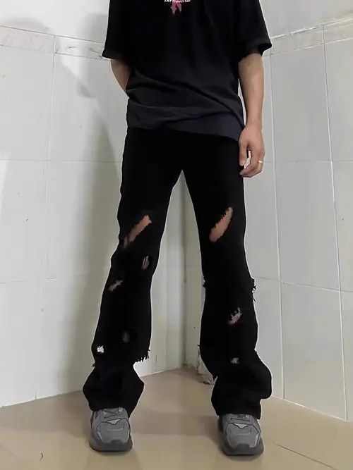 Japanese Brand × Vintage Micro Flared Straight Jeans Size US 32 / EU 48 - 3 Thumbnail