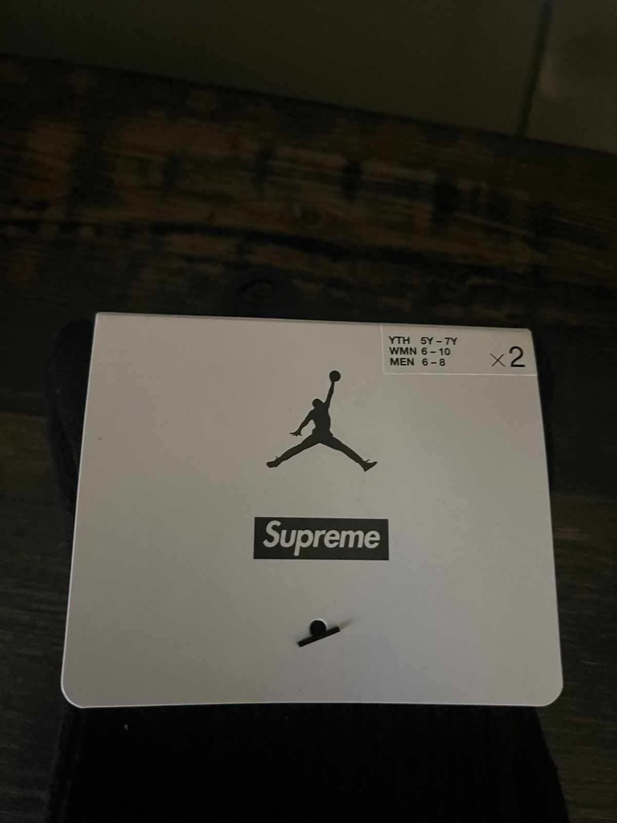 Jordan Brand × Supreme Black medium supreme Jordan socks Size ONE SIZE - 2 Thumbnail