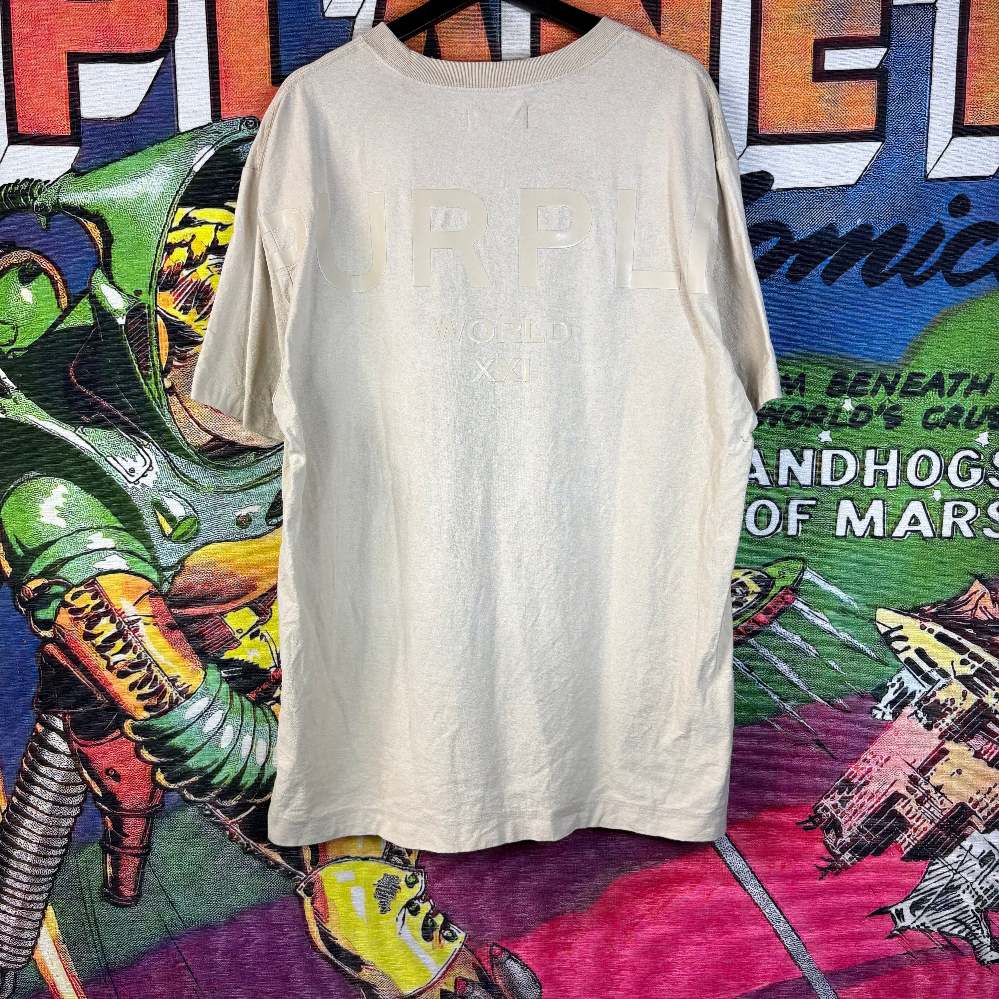 Purple Brand Purple Brand Beige Tee Size XL Size US XL / EU 56 / 4 - 4 Thumbnail