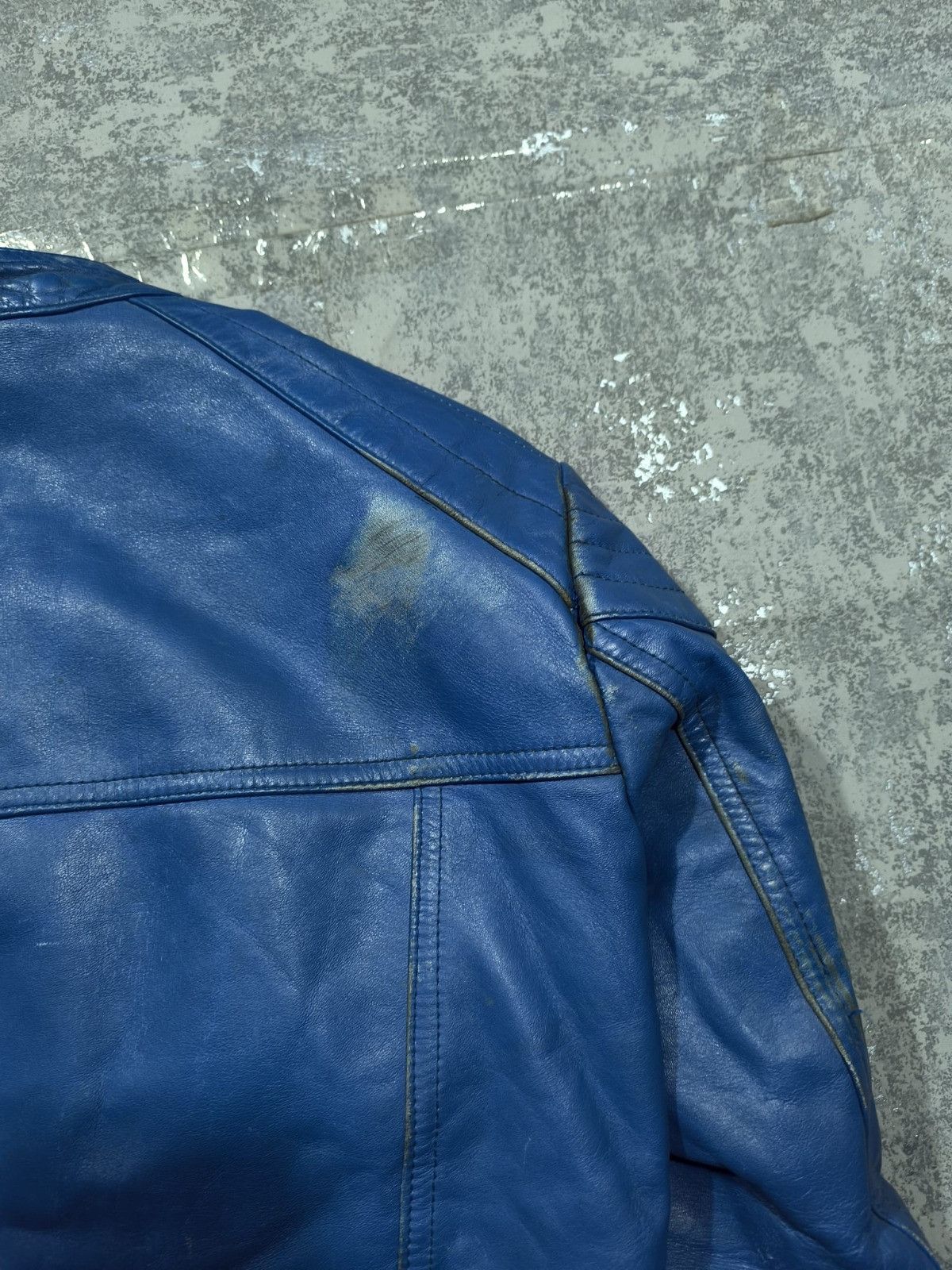 Genuine Leather vtg moto trashed leather jacket racer balenci demna gvsalia Size US M / EU 48-50 / 2 - 8 Thumbnail