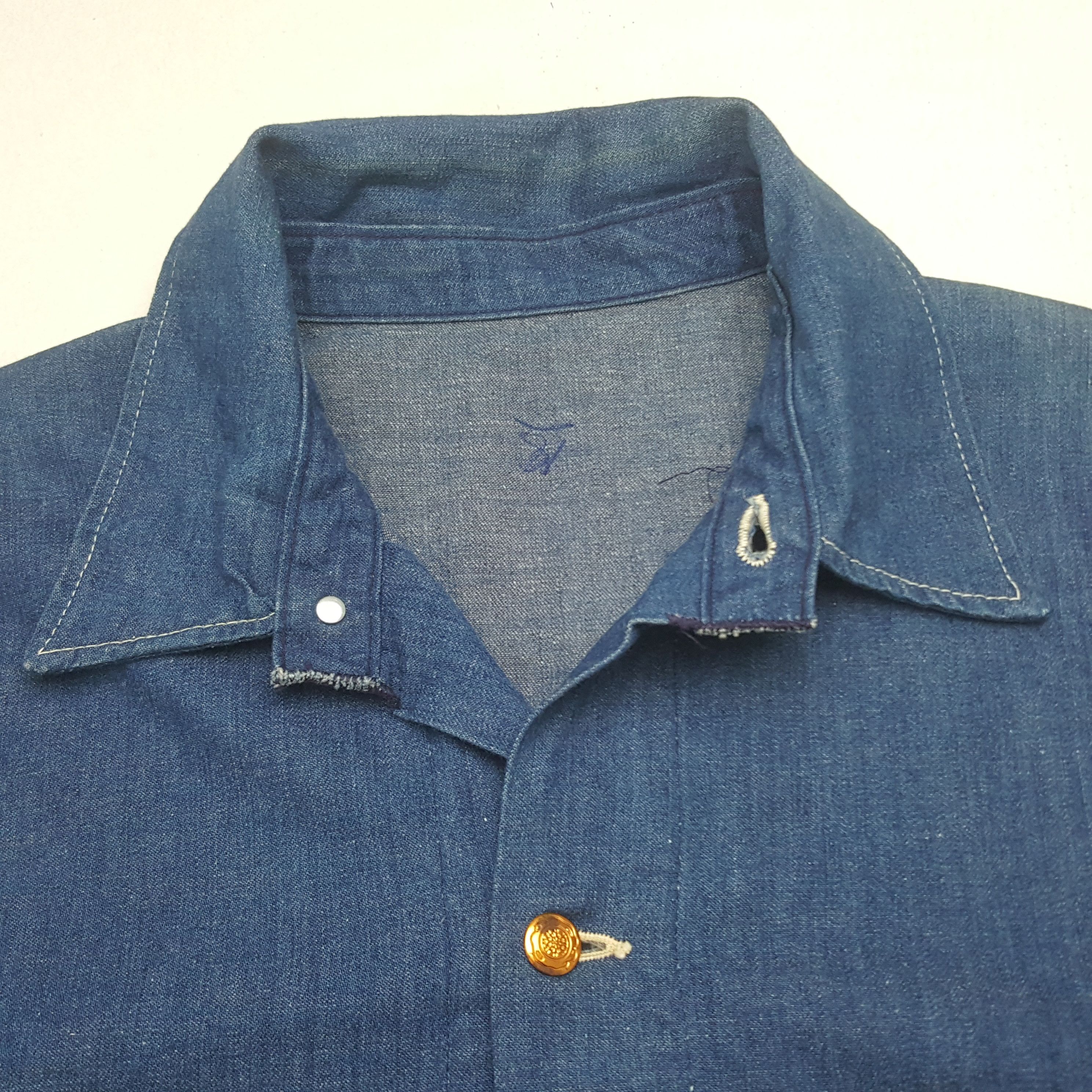Japanese Brand Vintage Japanese Brand Denim Button Up Jacket Size US L / EU 52-54 / 3 - 4 Thumbnail