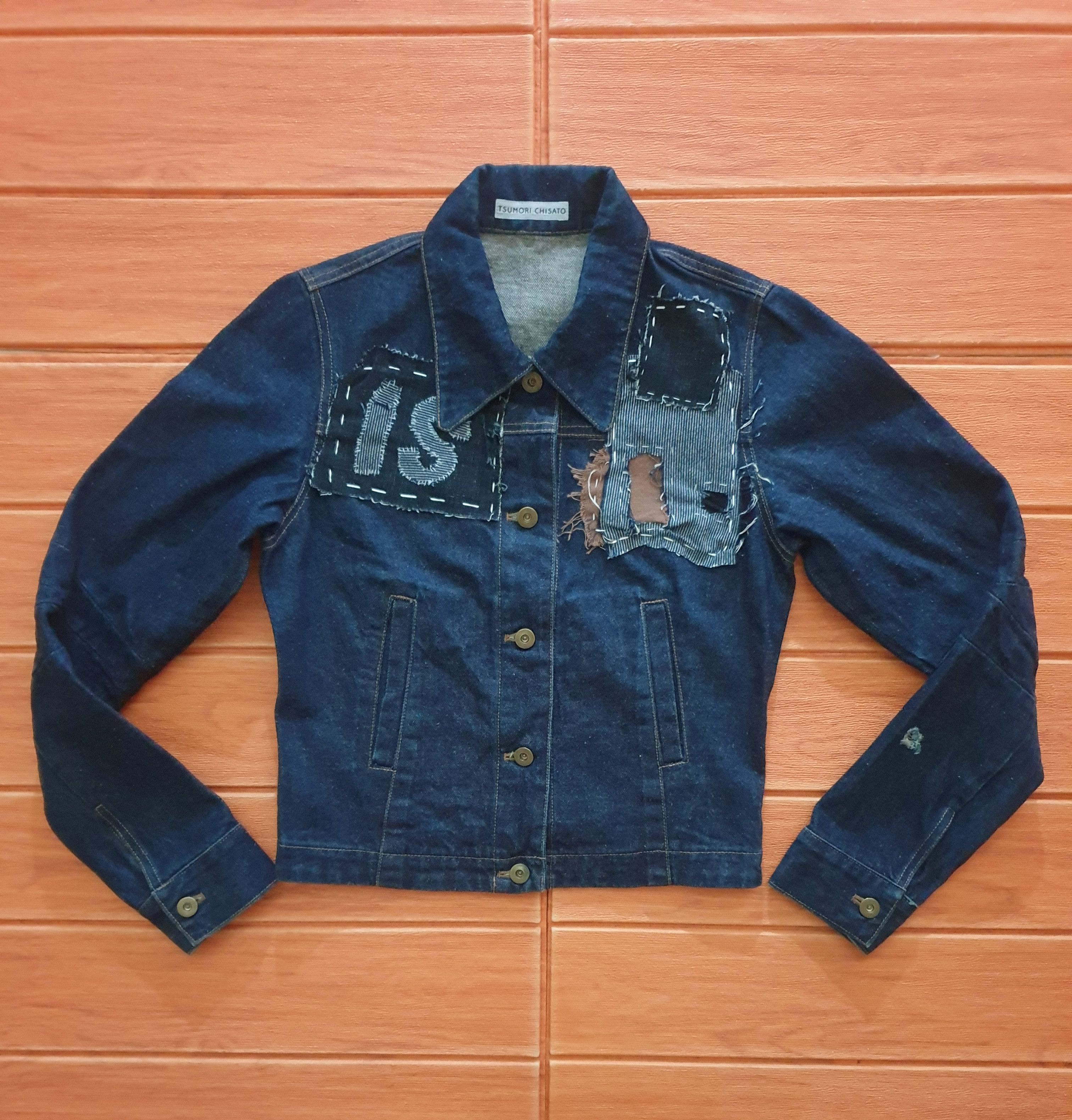 Issey Miyake 💥Tsumori Chisato custom shashiko boro denim jacket Size S / US 4 / IT 40 - 2 Thumbnail