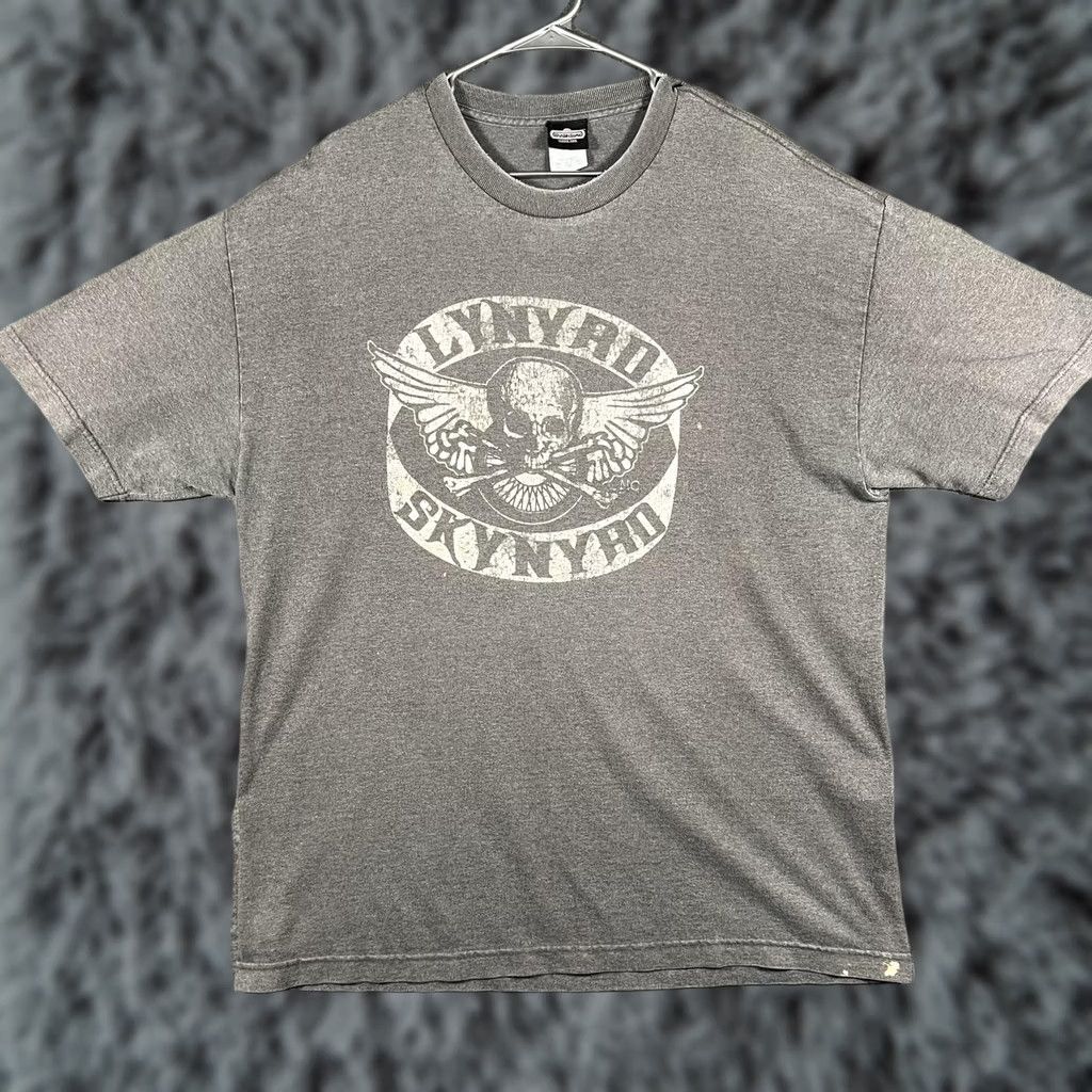 Logo 7 VINTAGE Winterland Lynyrd Skynyrd Shirt Mens XL Gray Skull Logo Tee Size US XL / EU 56 / 4 - 1 Thumbnail