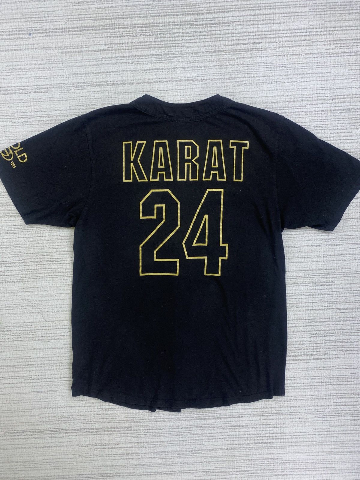 Japanese Brand × Vintage Vintage 24 Karat X Gold Spellout Butonned Shirt Size US M / EU 48-50 / 2 - 1 Thumbnail