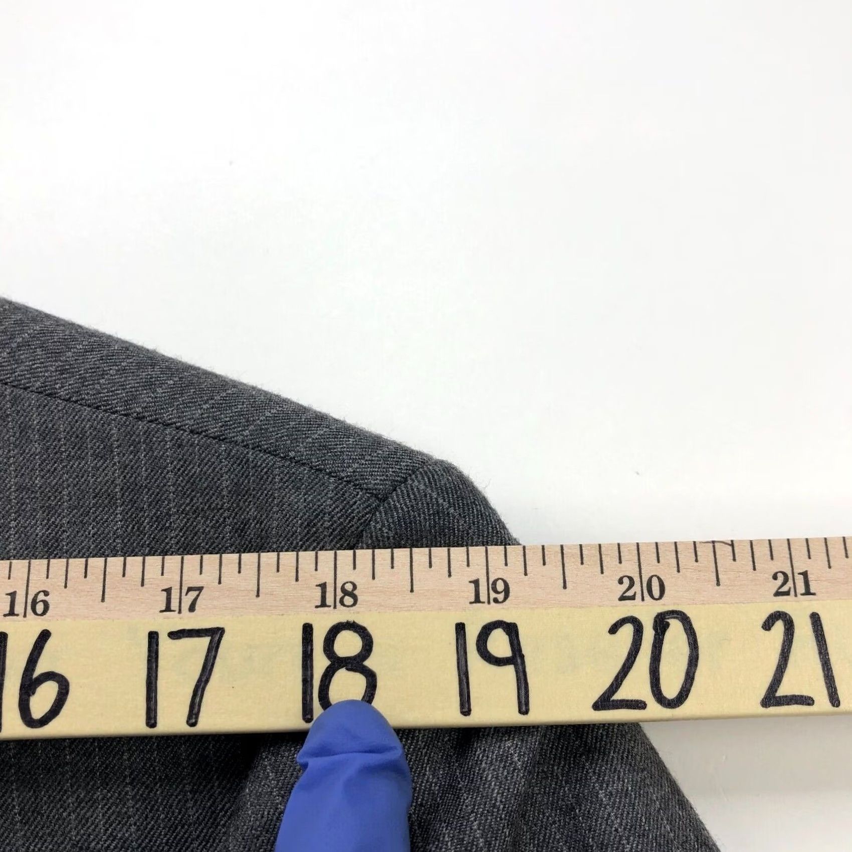 J.Crew J.Crew Thompson 44L Gray Striped Wool Blend Blazer Sport Coat Jacket Size 44R - 7 Thumbnail