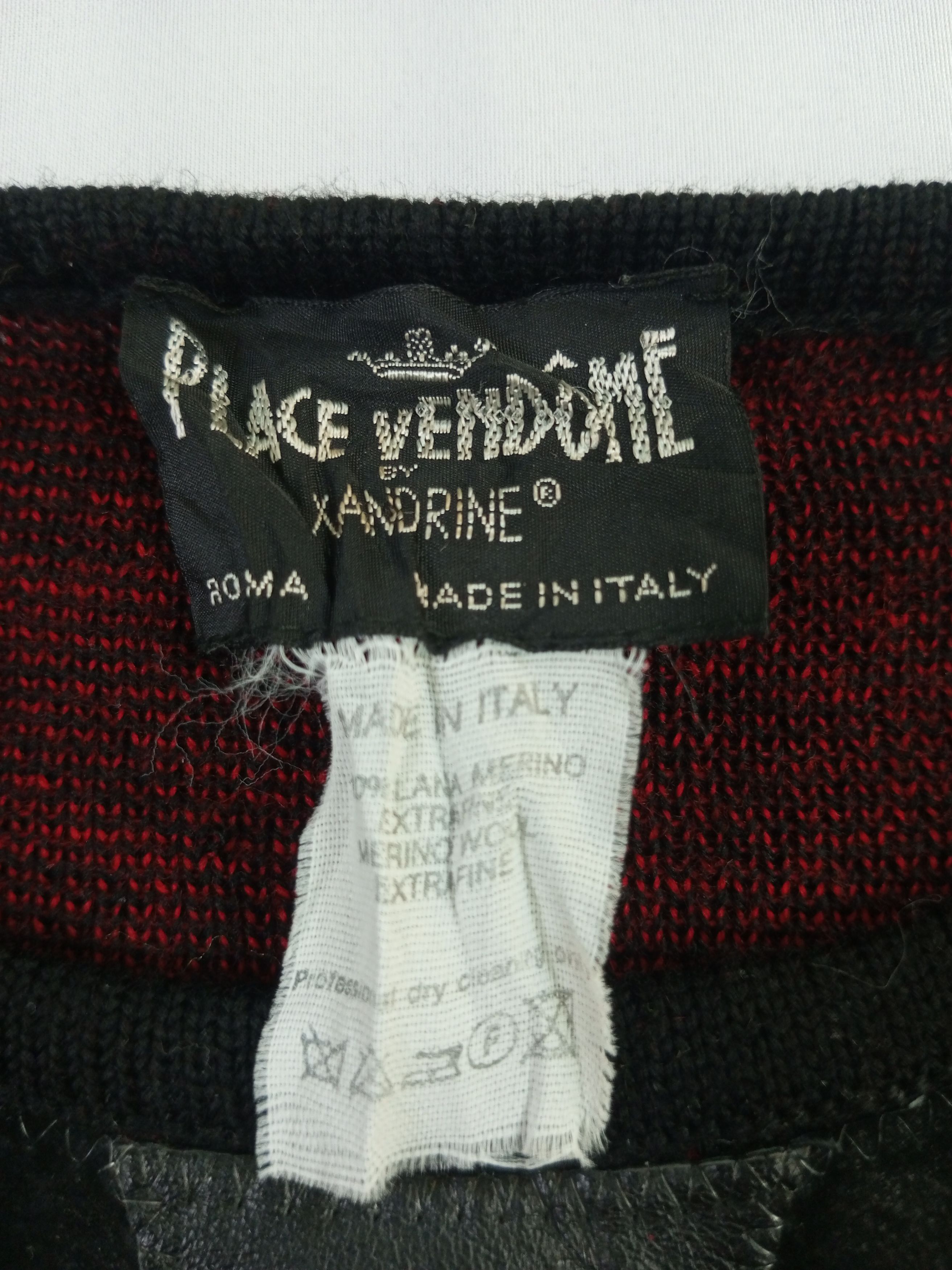 Other Crazy Vintage Place Vendome leather Embroidery Knit Sweater Size US M / EU 48-50 / 2 - 12 Thumbnail