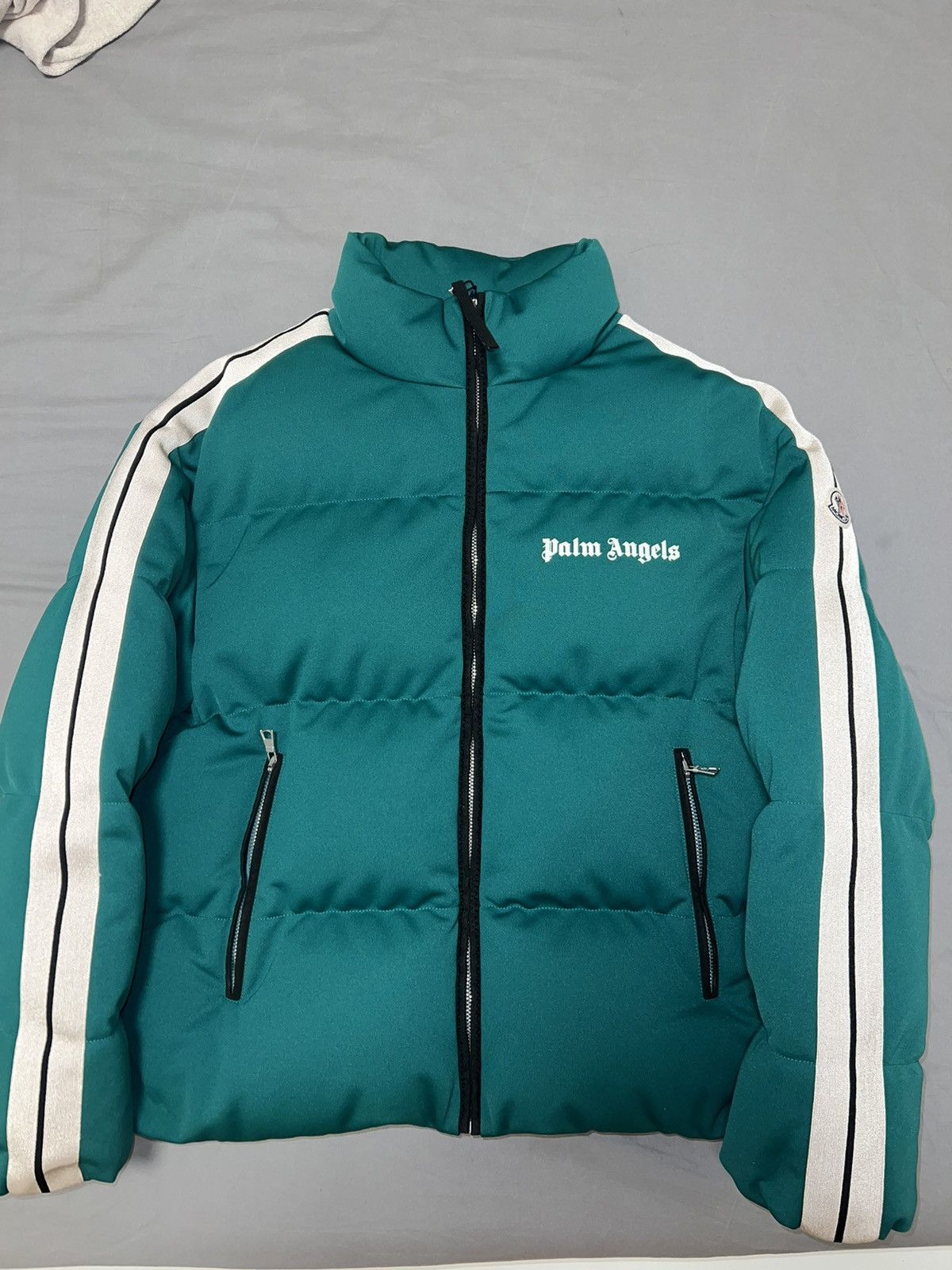 Moncler Moncler x Palm Angels Green Rodman Puffer Jacket Size US L / EU 52-54 / 3 - 1 Thumbnail