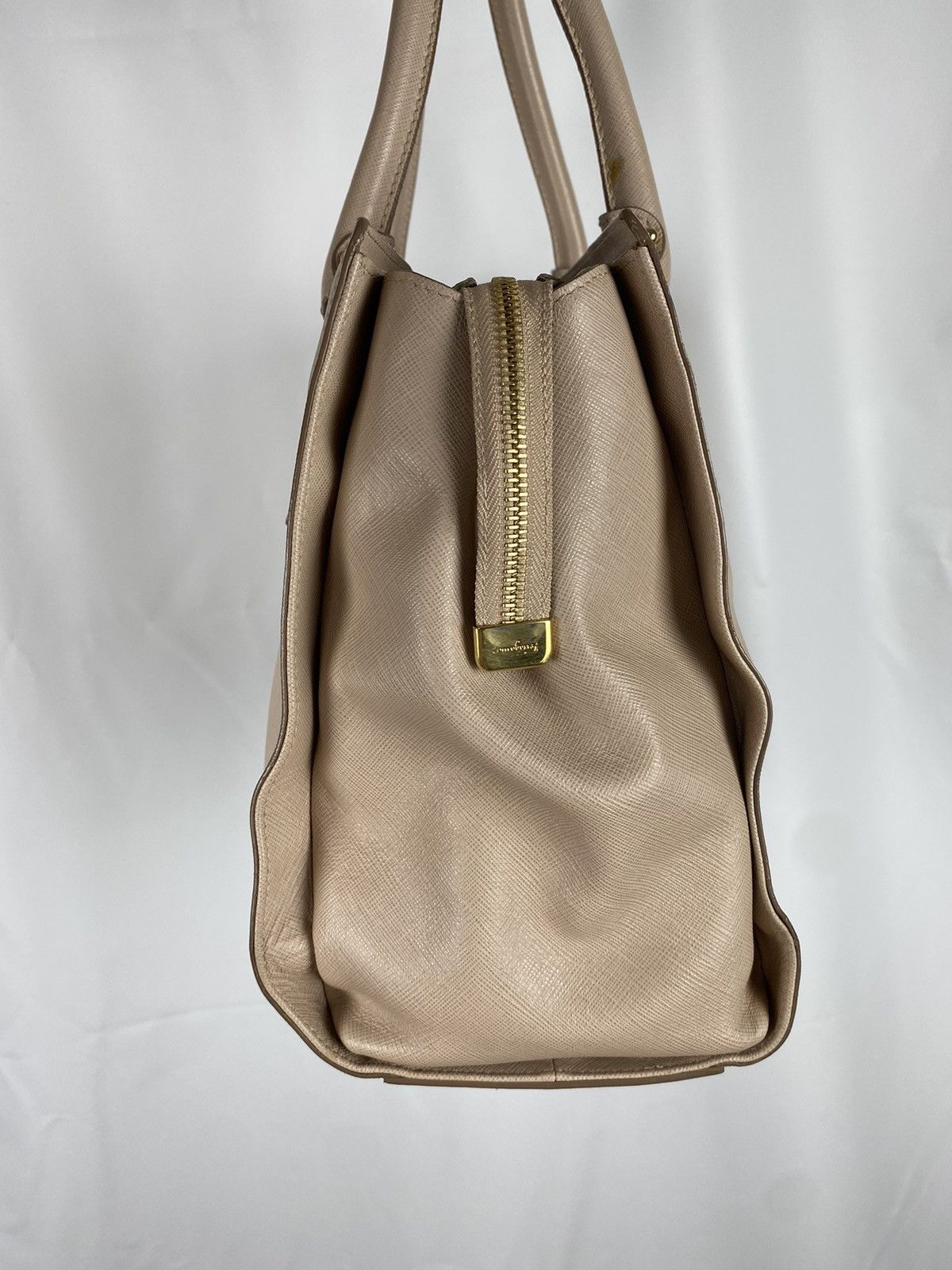 Salvatore Ferragamo Salvatore Ferragamo Becky Tote Bag Saffiano Leather Size ONE SIZE - 4 Thumbnail