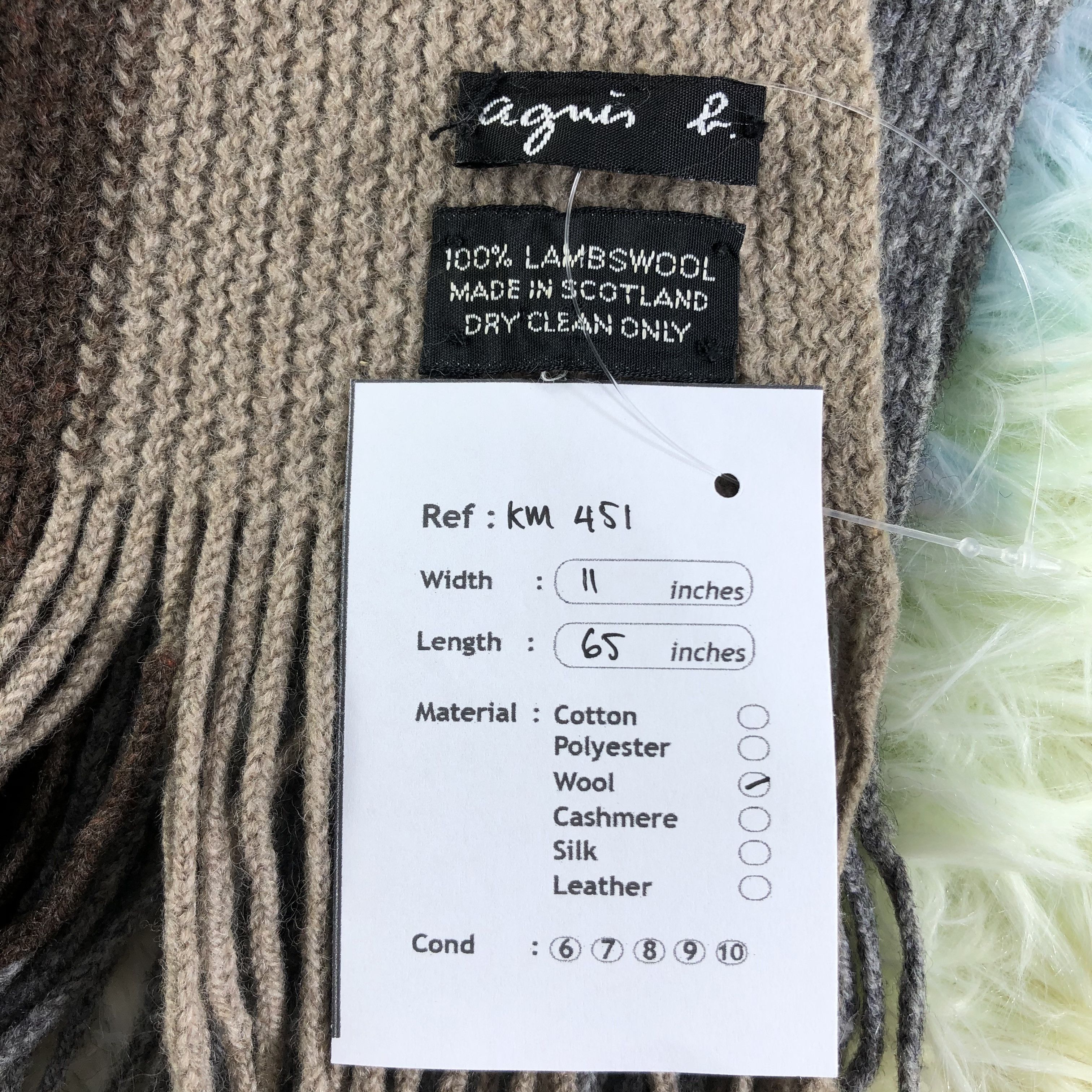 agnes b. Agnes B. Scarf / Muffler / Neckwear - KM451 Size ONE SIZE - 5 Thumbnail