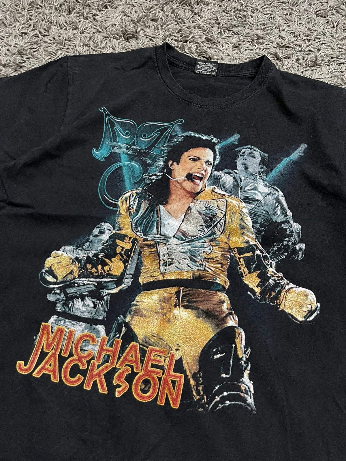 Michael Jackson Rare Michael Jackson "King of Pop" Portrait Tee REO Tag Size US L / EU 52-54 / 3 - 3 Thumbnail