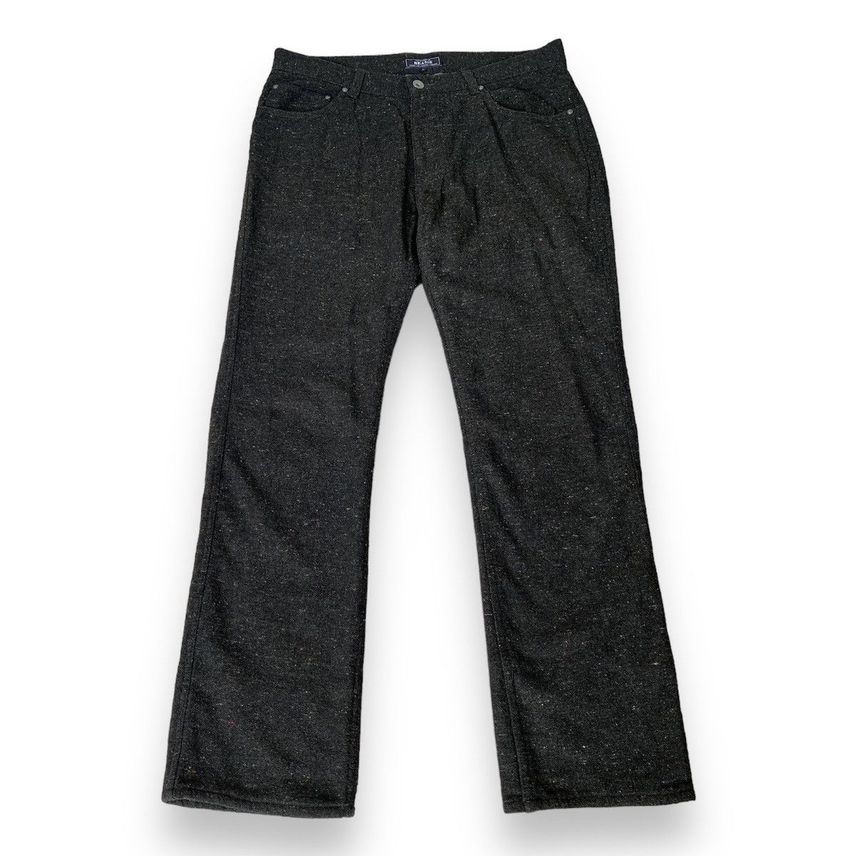 Image of Beams Plus Wool Pants in Black Splatter, Men's (Size 33)