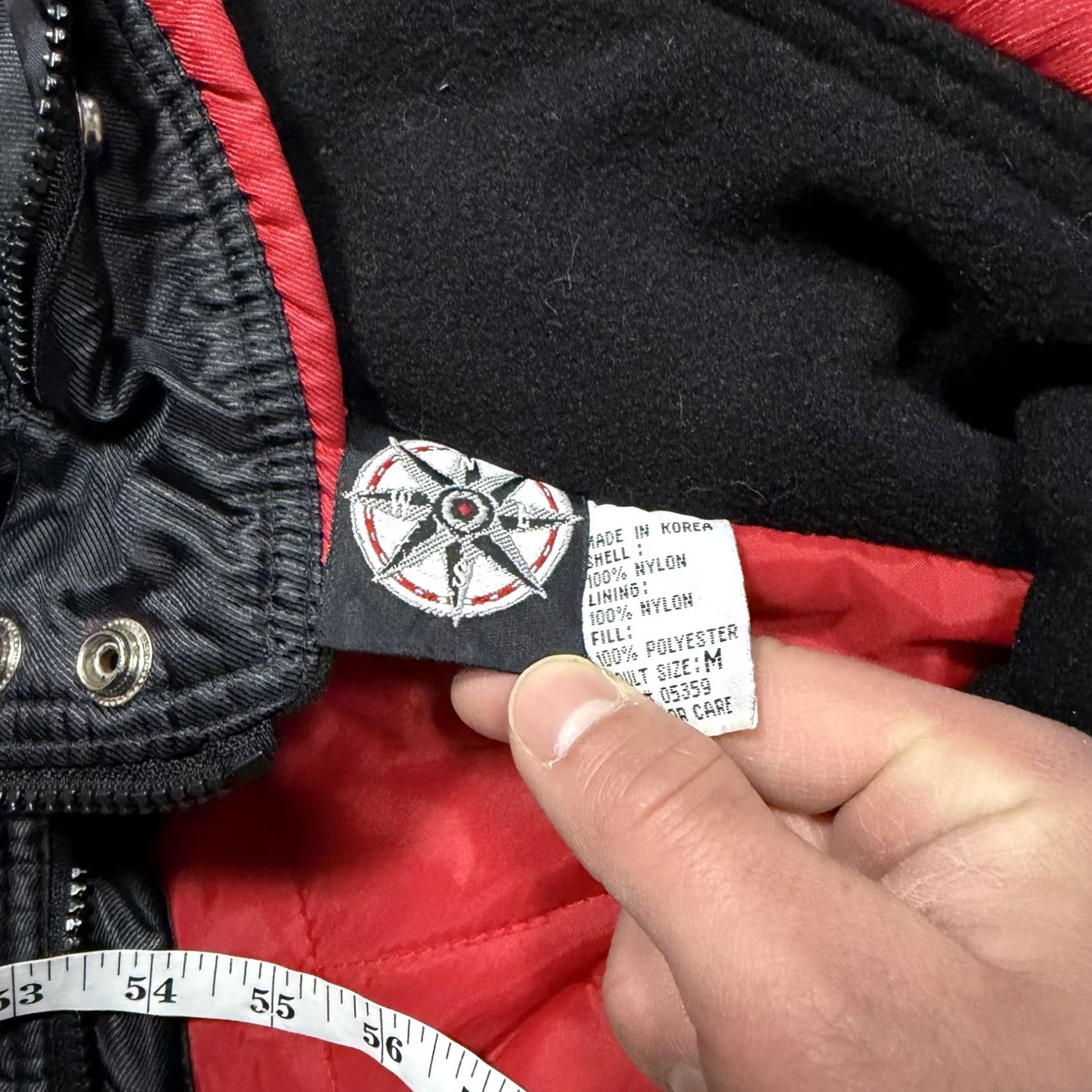 Marlboro VINTAGE Marlboro Ski Parka Jacket Black M Hooded Nylon Insulated Winter 90s Mens Size US M / EU 48-50 / 2 - 5 Thumbnail