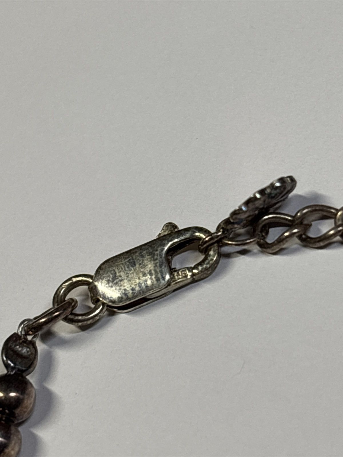 Other Sterling Silver 925 Baby Bracelet Bead Adjustable ~7.5 In. Size ONE SIZE - 2 Thumbnail