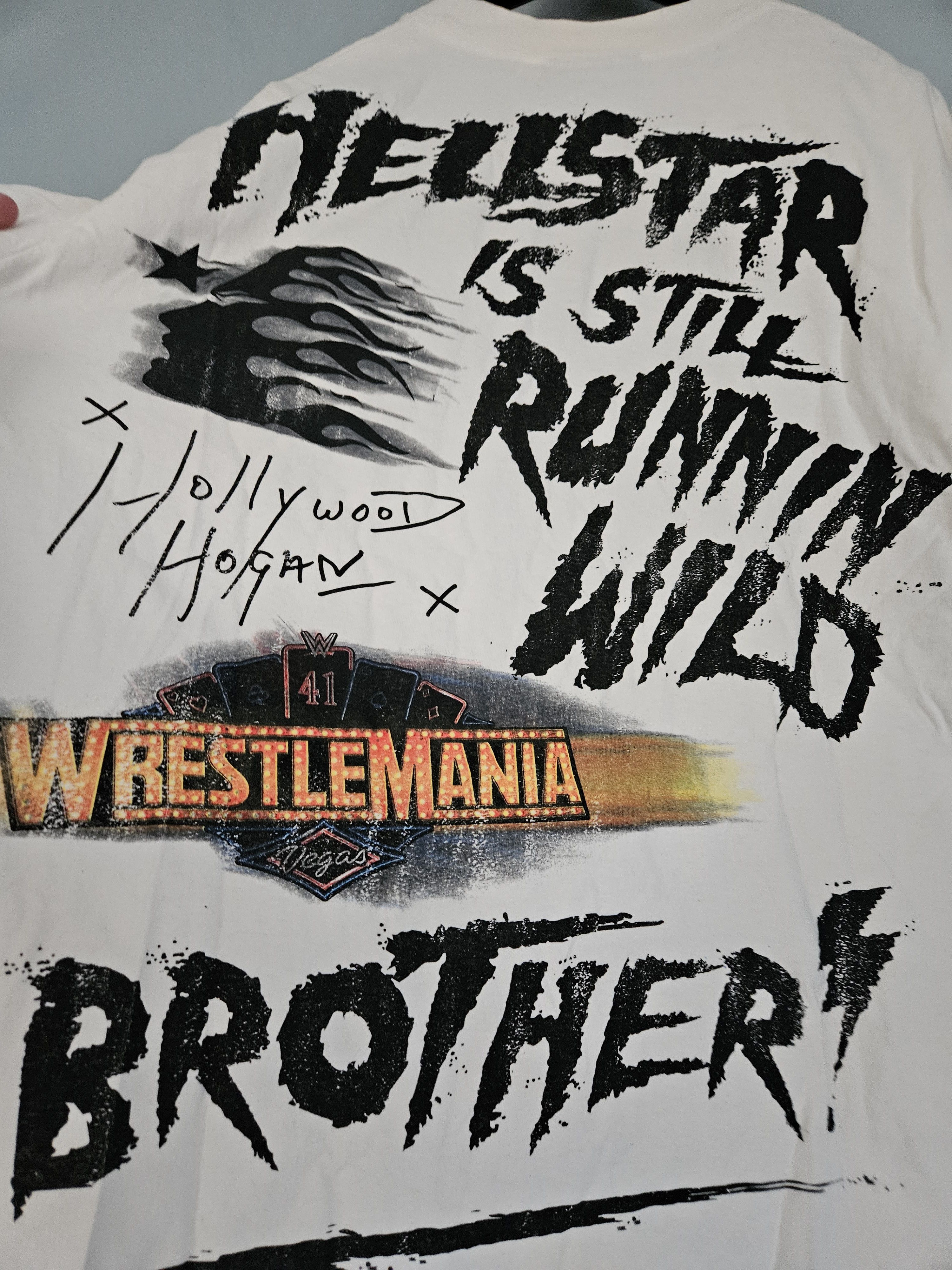 HELLSTAR Hulk Hogan Oversized WWE White T Shirt Size US M / EU 48-50 / 2 - 4 Thumbnail