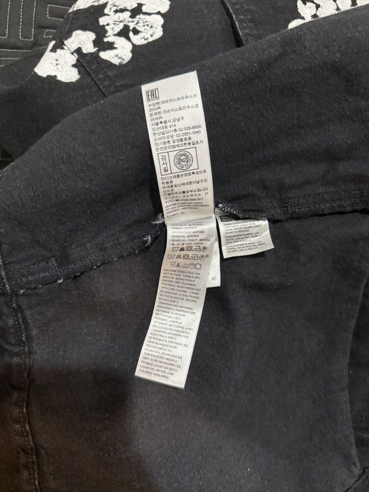 DENIM TEARS × Levi's Denim Tears x Levi's All Over Wreath Black Jacket Size Large Size US L / EU 52-54 / 3 - 4 Thumbnail