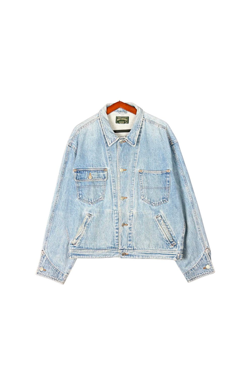 Polo Ralph Lauren 90s Polo Country RL American Flag Denim Trucker Jacket Size US L / EU 52-54 / 3 - 2 Thumbnail