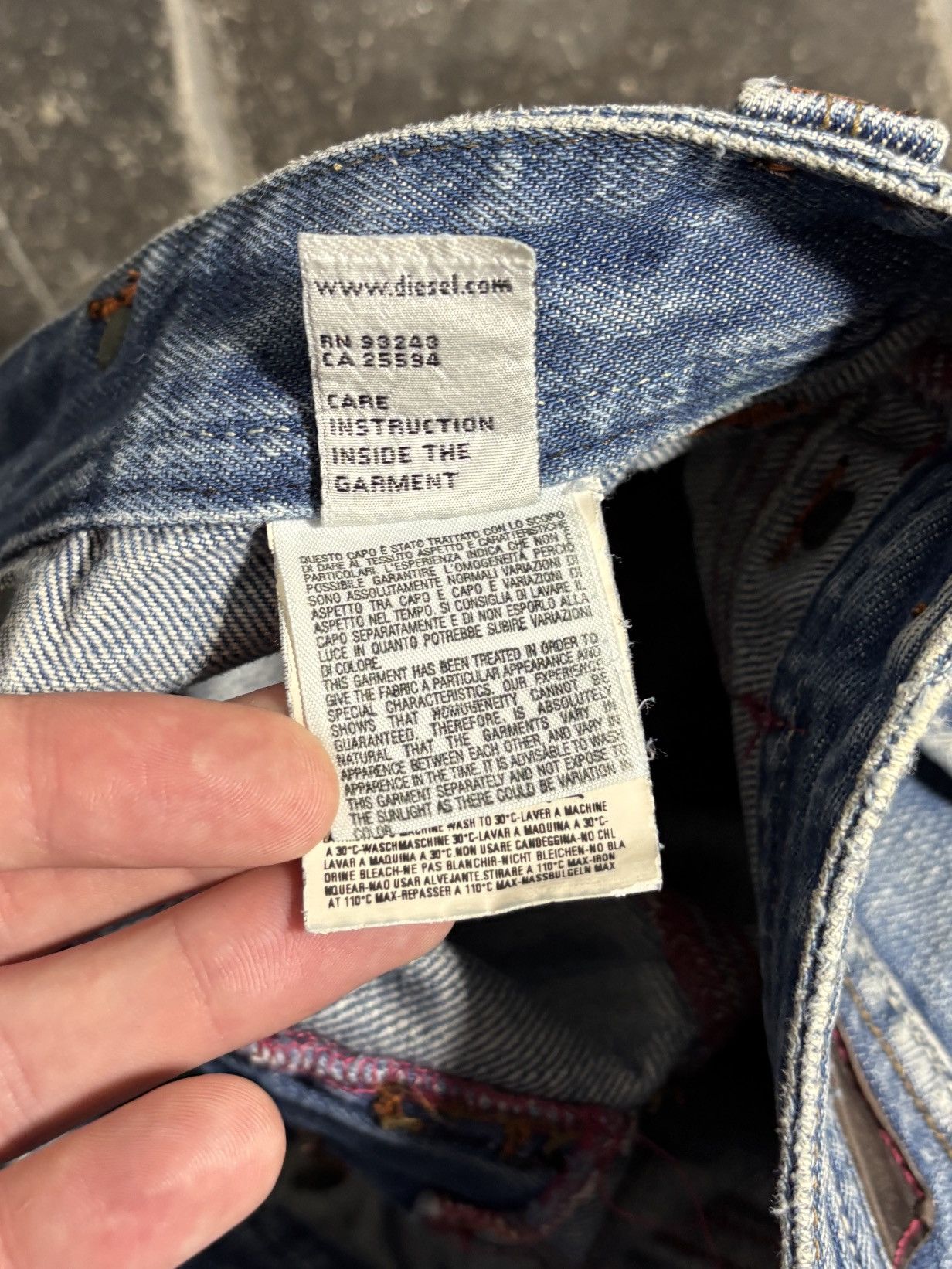 Diesel Vintage Diesel Jeans Y2K 2005 Made in Italy Denim Keate Blue Size 26" / US 2 / IT 38 - 11 Thumbnail