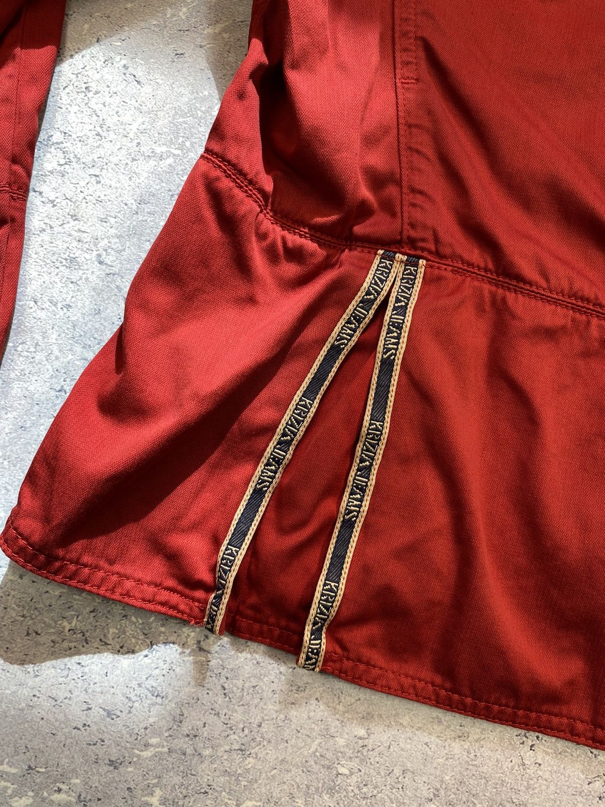 Krizia Krizia Jeans Women’s Red Light Overshot Jacket Size S / US 4 / IT 40 - 12 Thumbnail