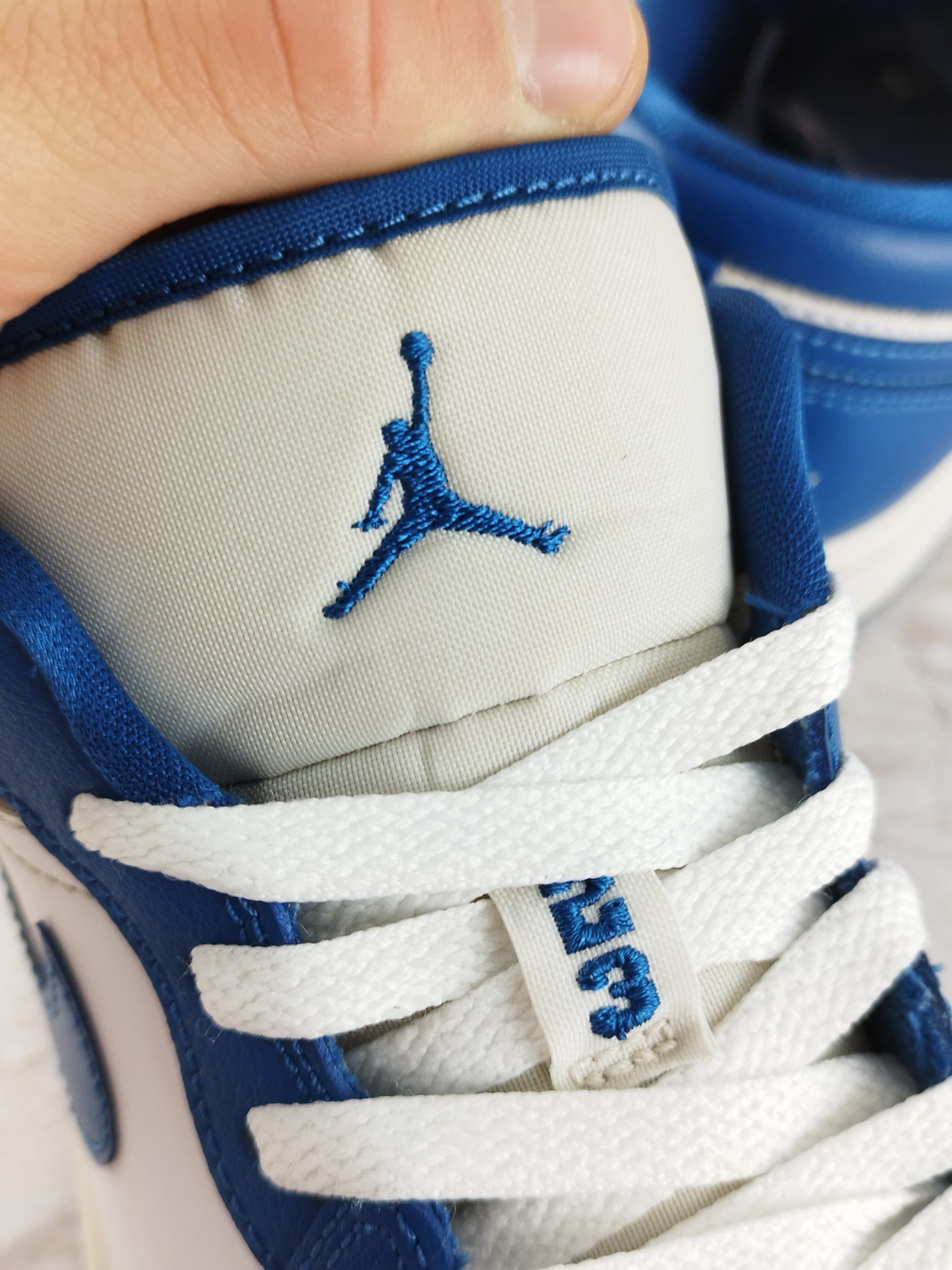 Jordan Brand Nike Jordan 1 Mid 'Marina Blue' rare streetwear low sneakers Size US 7 / IT 37 - 7 Thumbnail