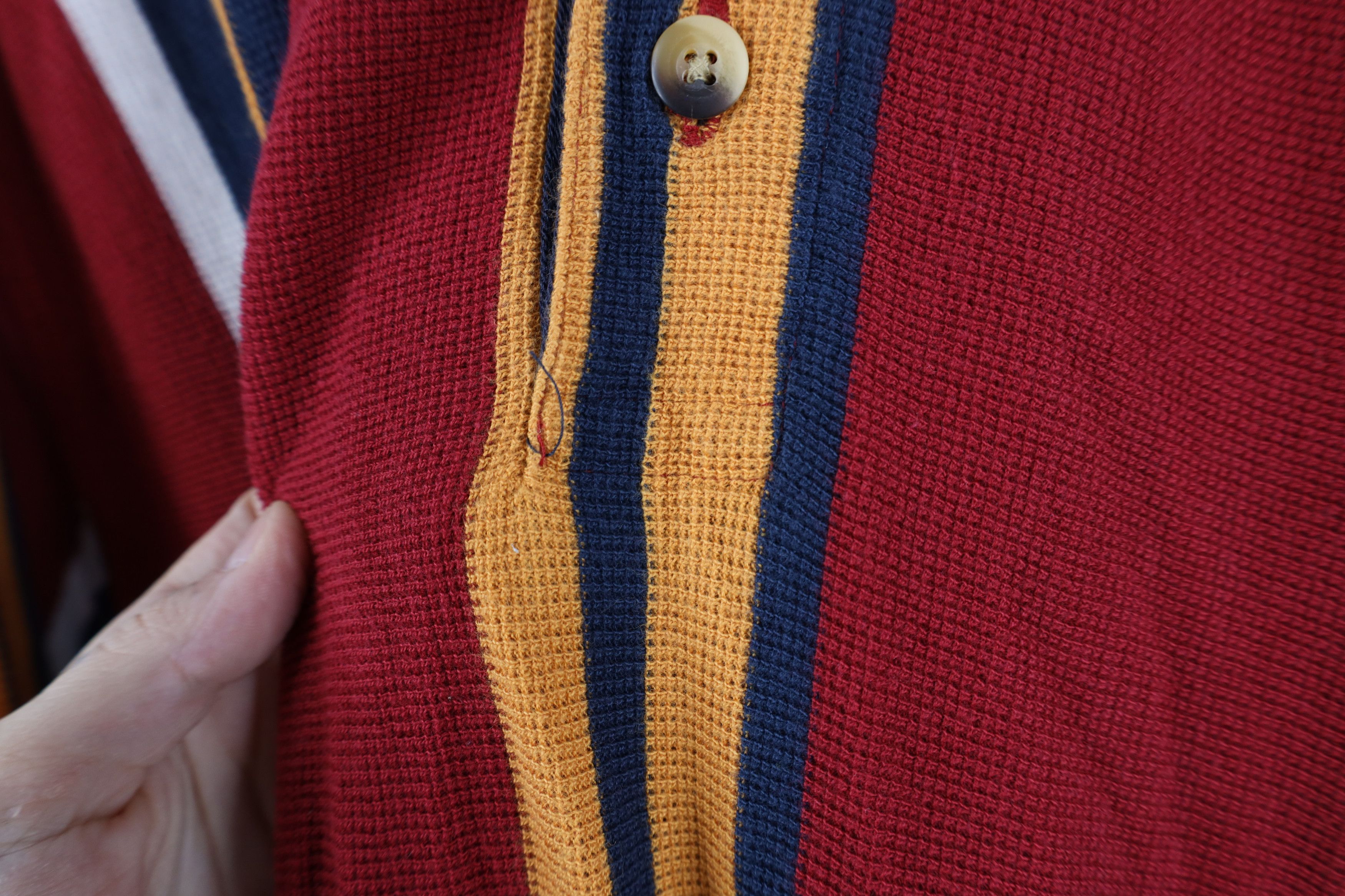 Vintage Vintage 90s Streetwear Oversized Baggy Long Sleeve Polo Size US L / EU 52-54 / 3 - 6 Thumbnail